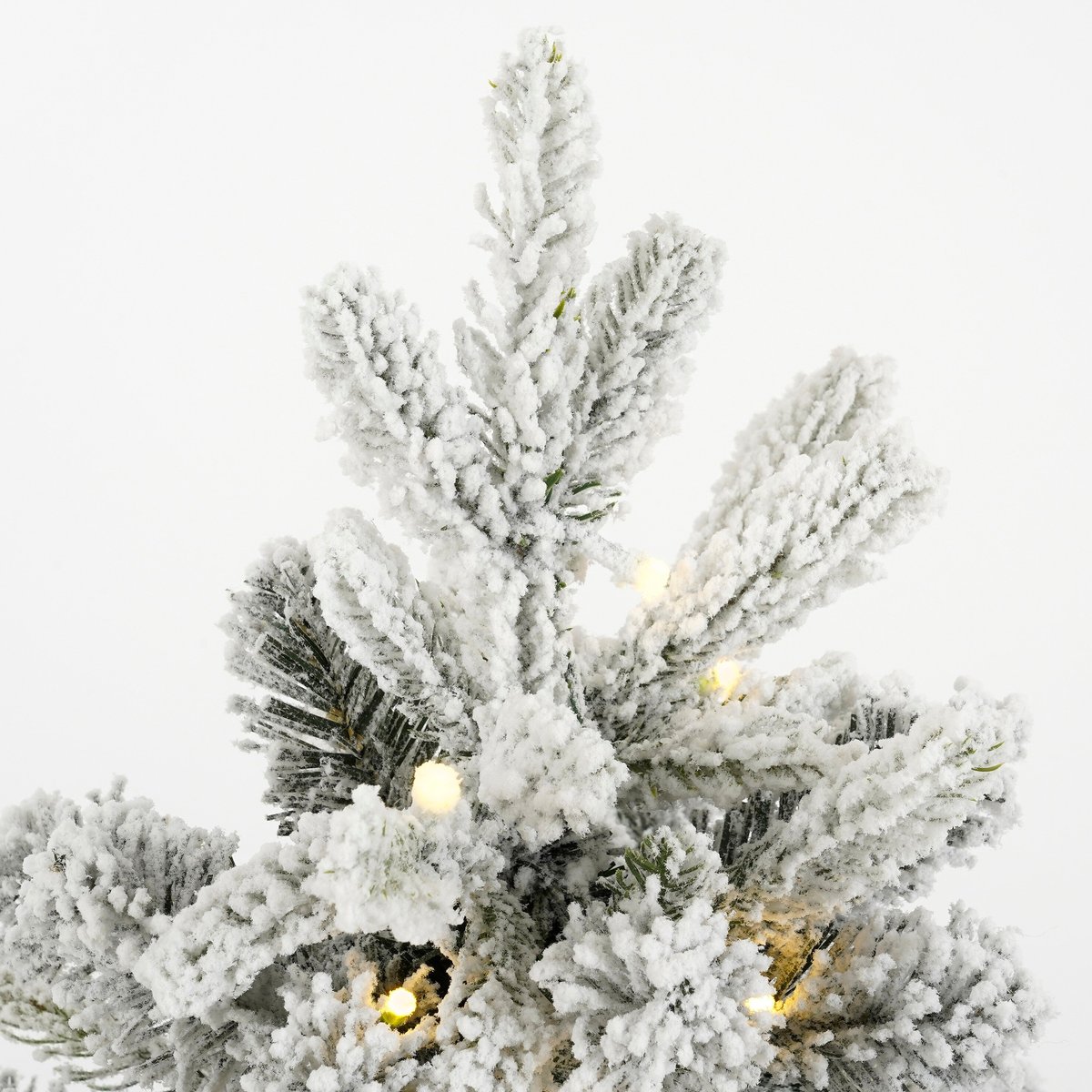 Sapin de Noël artificiel enneigé avec LED H60 cm GRIMSHAW blanc chaud, BLACK BOX TREES
