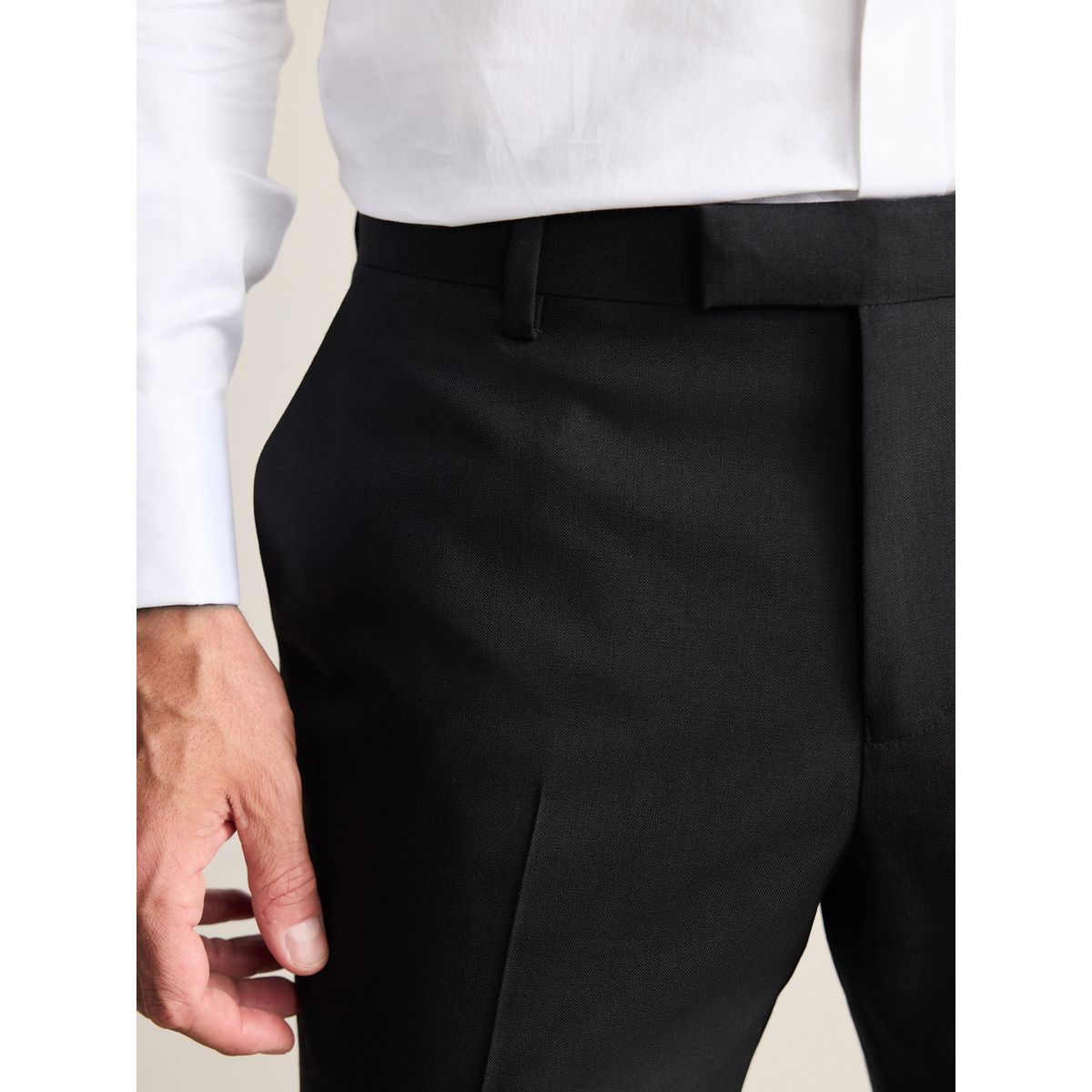 Pantalon de smoking slim nova fides Signature noir, NEXT