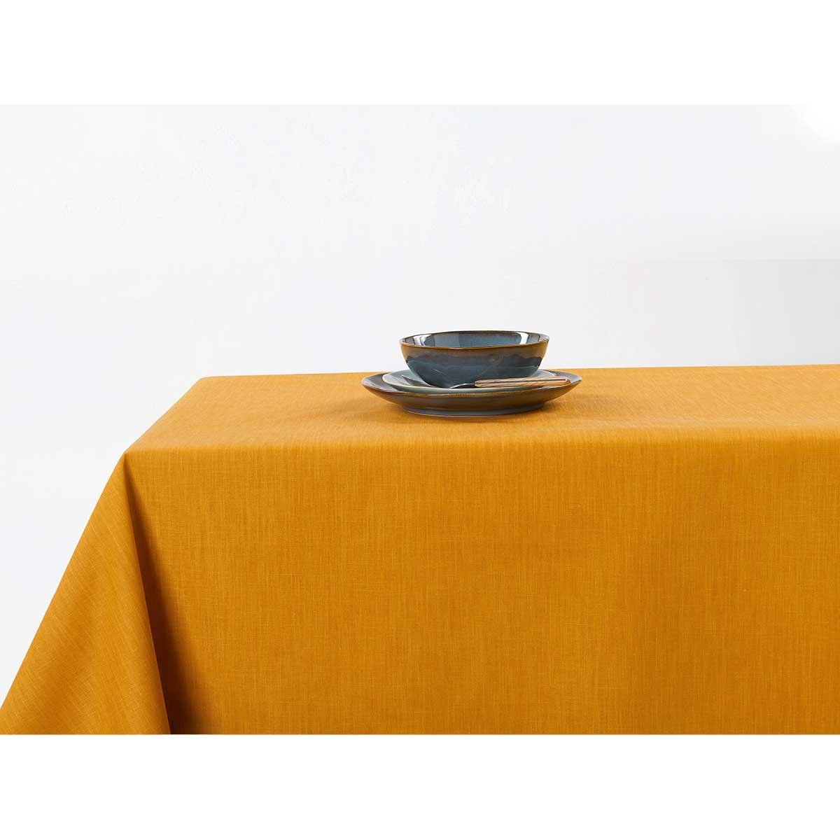 Nappe enduite anti taches jaune, LINDER