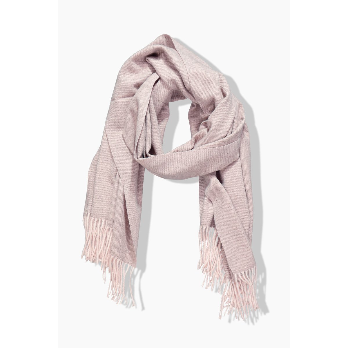 Écharpe chinée, avec franges rose vif pastel, ULLA POPKEN