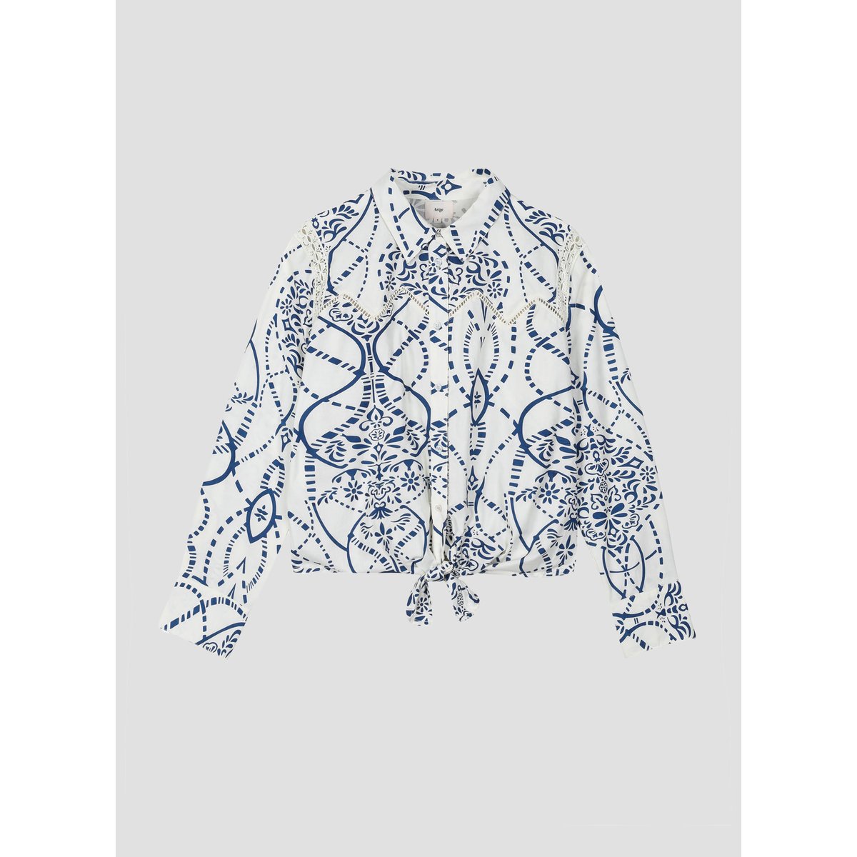 Chemise SERVILOU cilou indigo, AN'GE