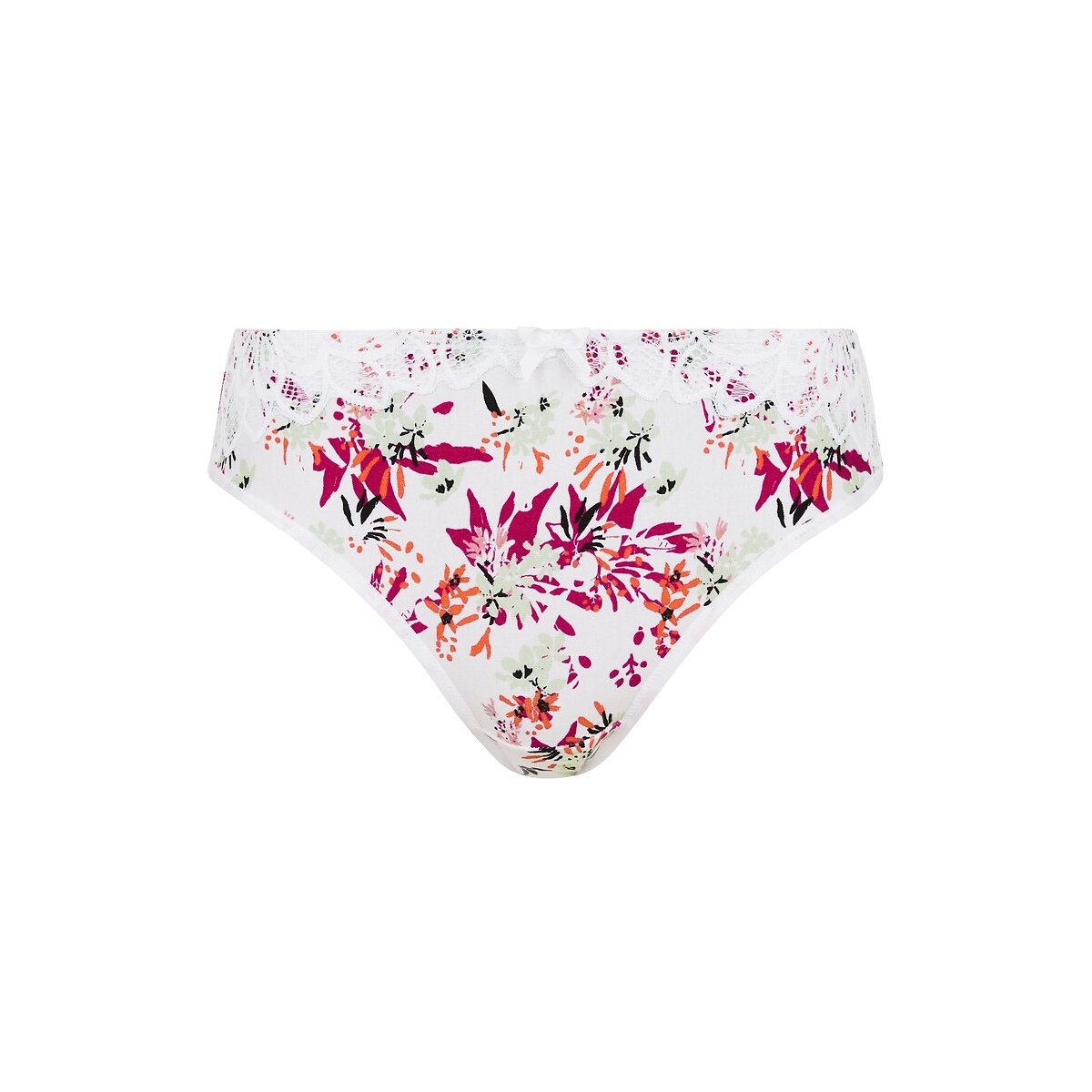 Flora Lace and Microfibre Briefs light florals, SANS COMPLEXE