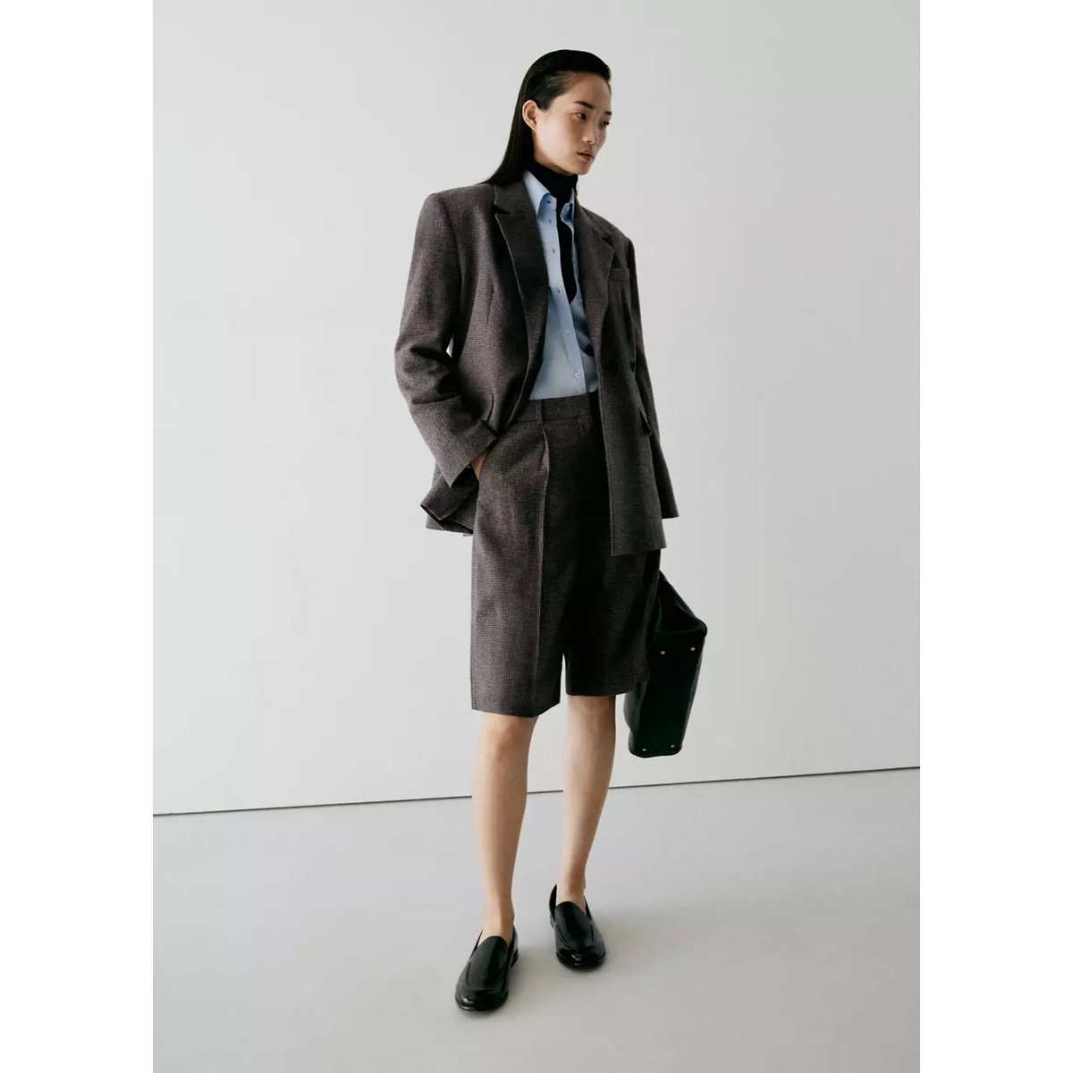 Veste costume laine mélangée regular-fit marron moyen, MANGO