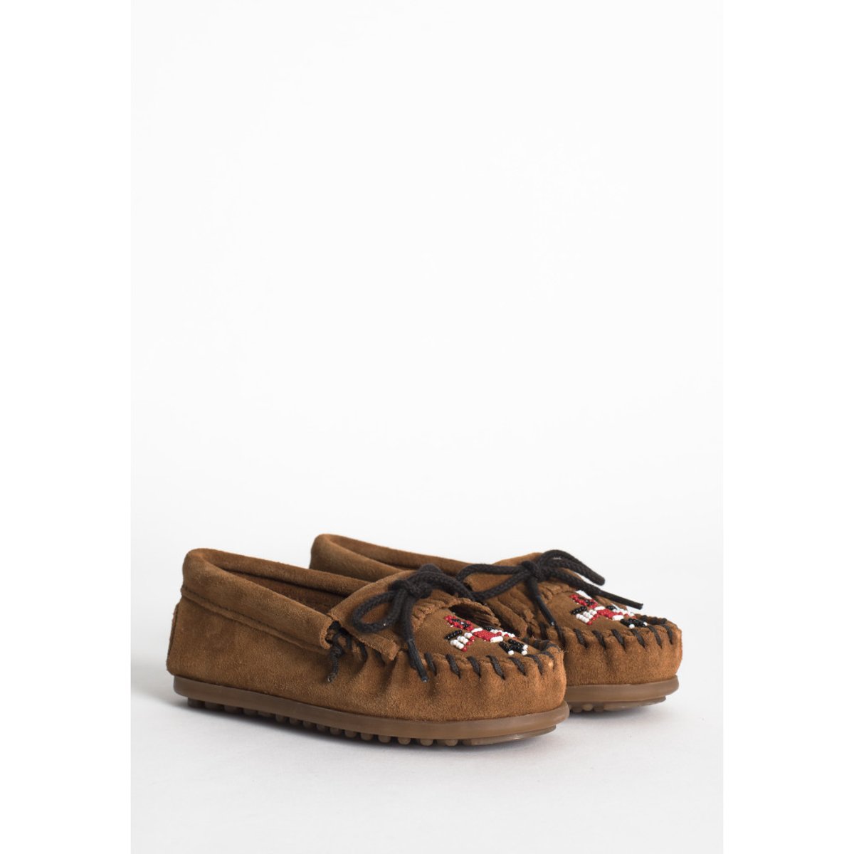 Mocassins en cuir suede THUNDERBIRD II cannelle, MINNETONKA
