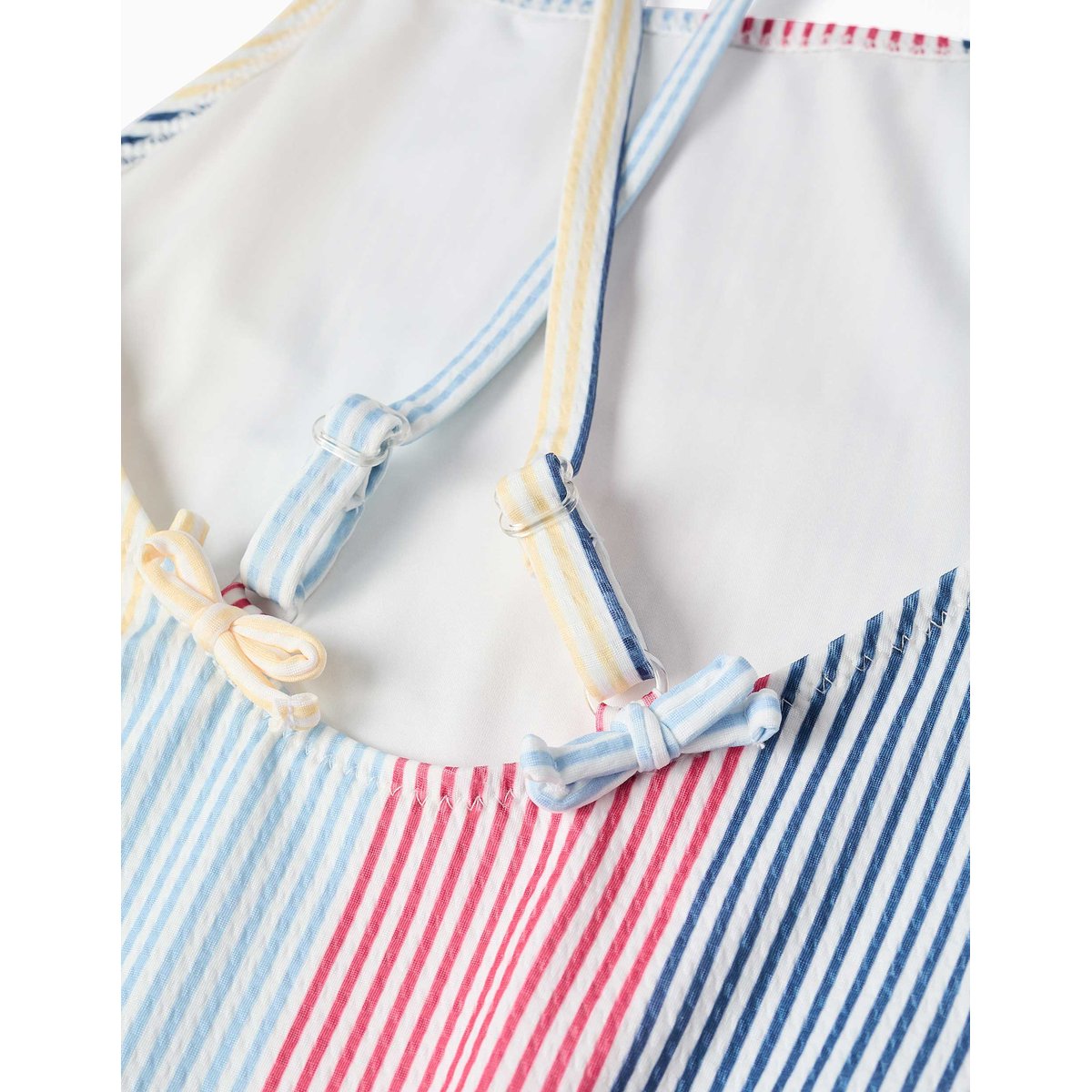 Maillot de bain à rayures avec bretelles croisées You&Me rouge, ZIPPY