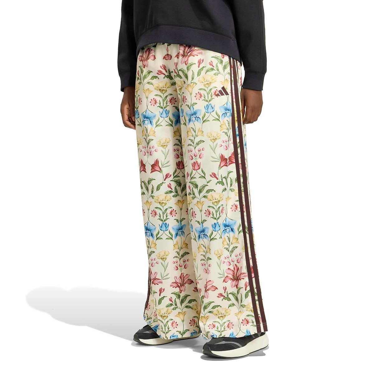 Pantalon large imprimé FARM RIO beige/imprimé fleurs, ADIDAS SPORTSWEAR