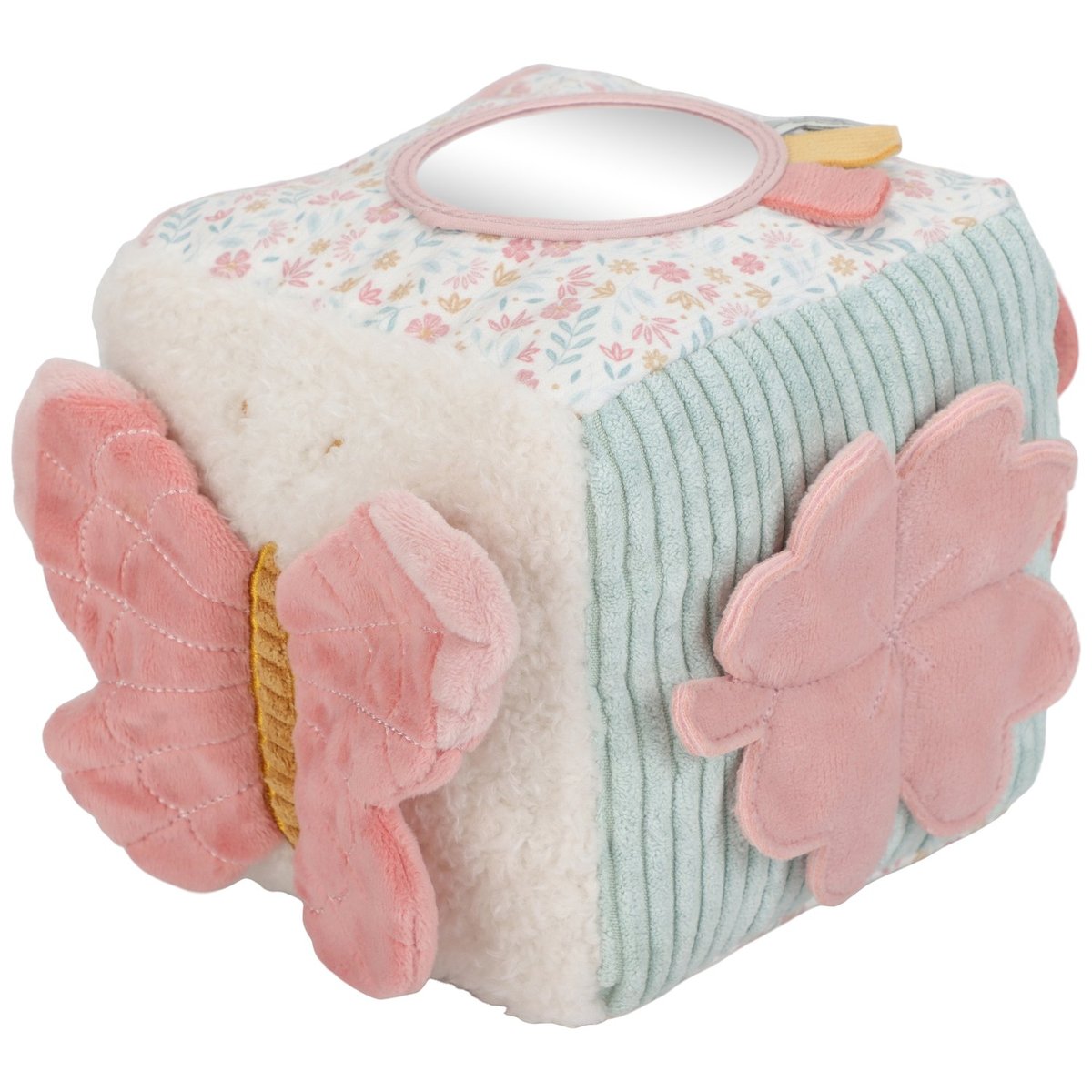 Cube d'activités bleu, rose, gris, beige, LITTLE DUTCH