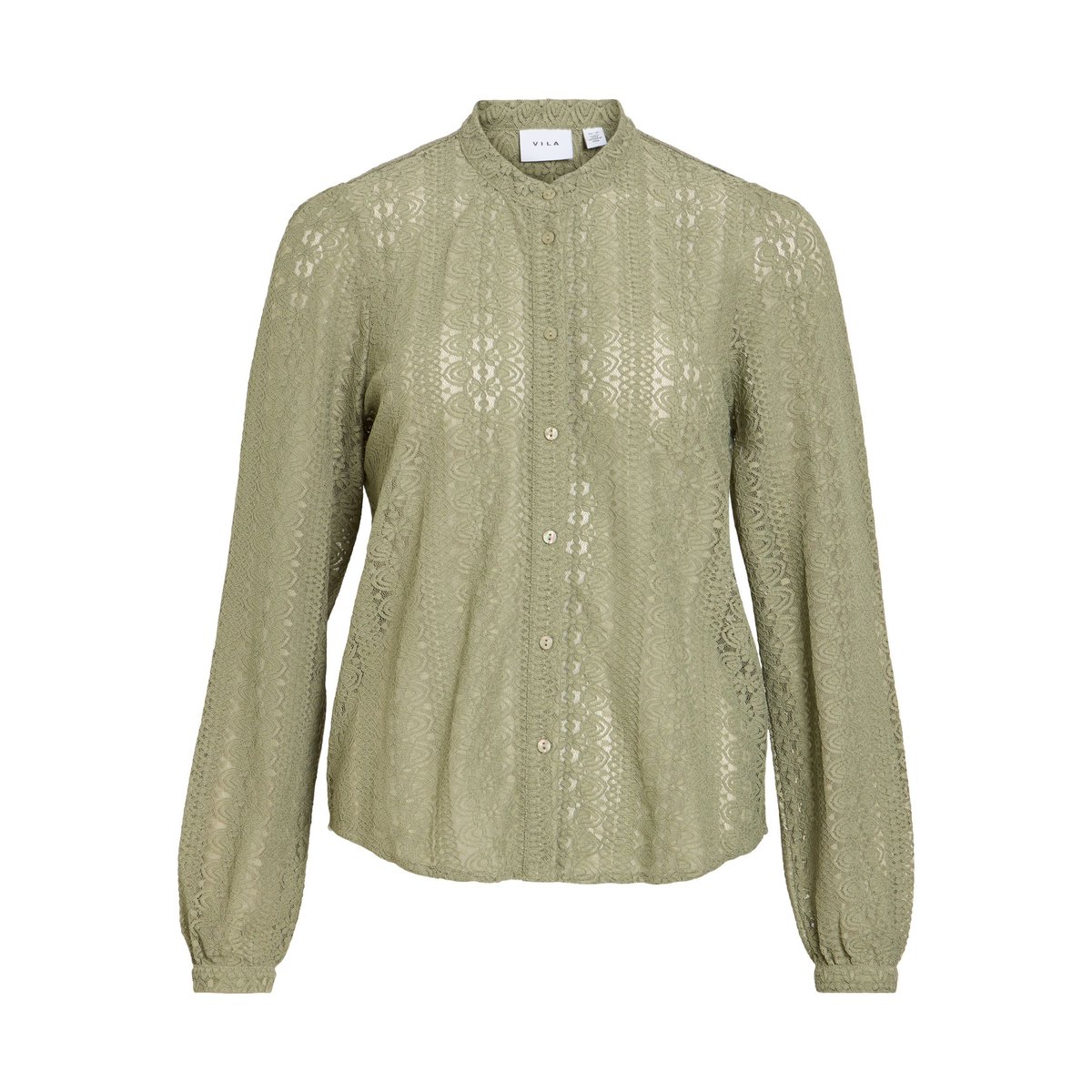 Chemisier en dentelle oil green, VILA