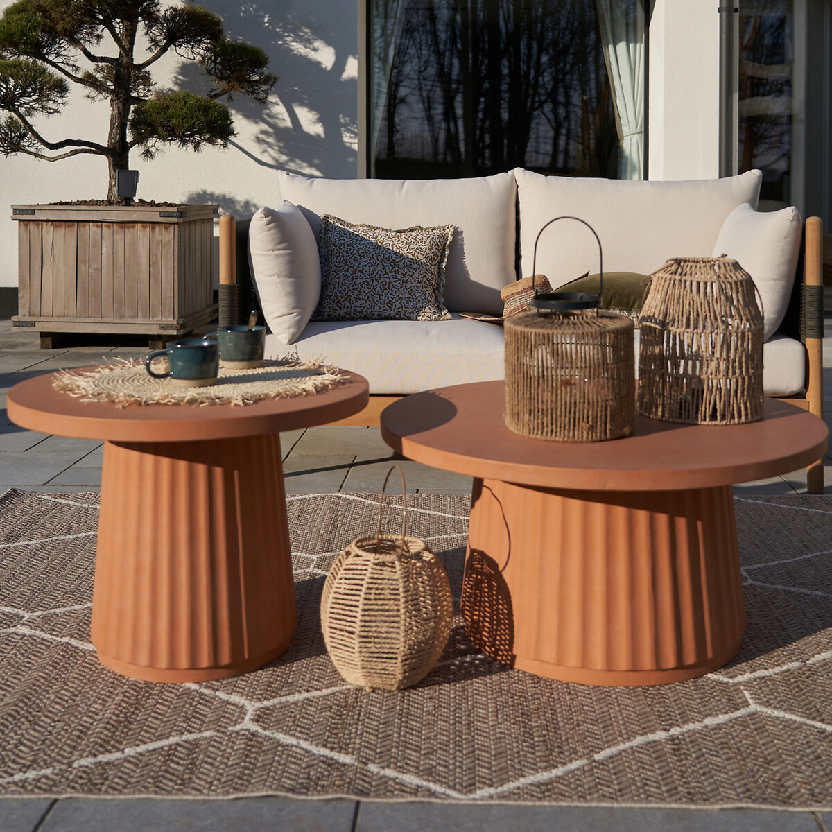 Helga Flat Woven Indoor / Outdoor Rug natural, LA REDOUTE INTERIEURS