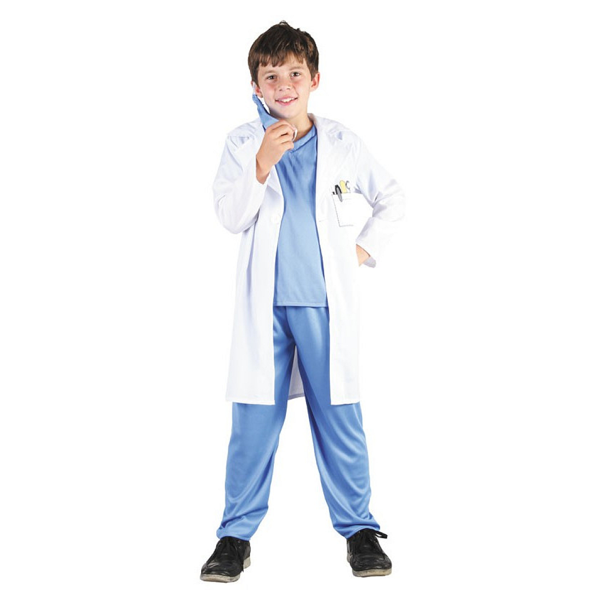 Deguisement blouse de docteur taille 4-6 ans couleur unique, PARTY PRO