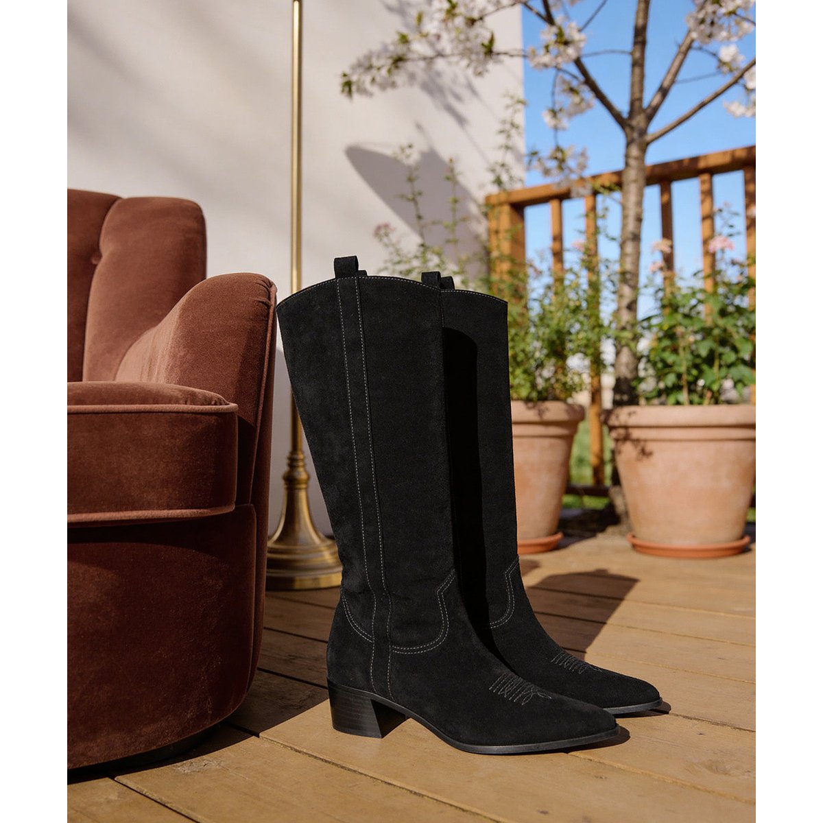 Bottes Santiags JUDITH noir, FINSBURY