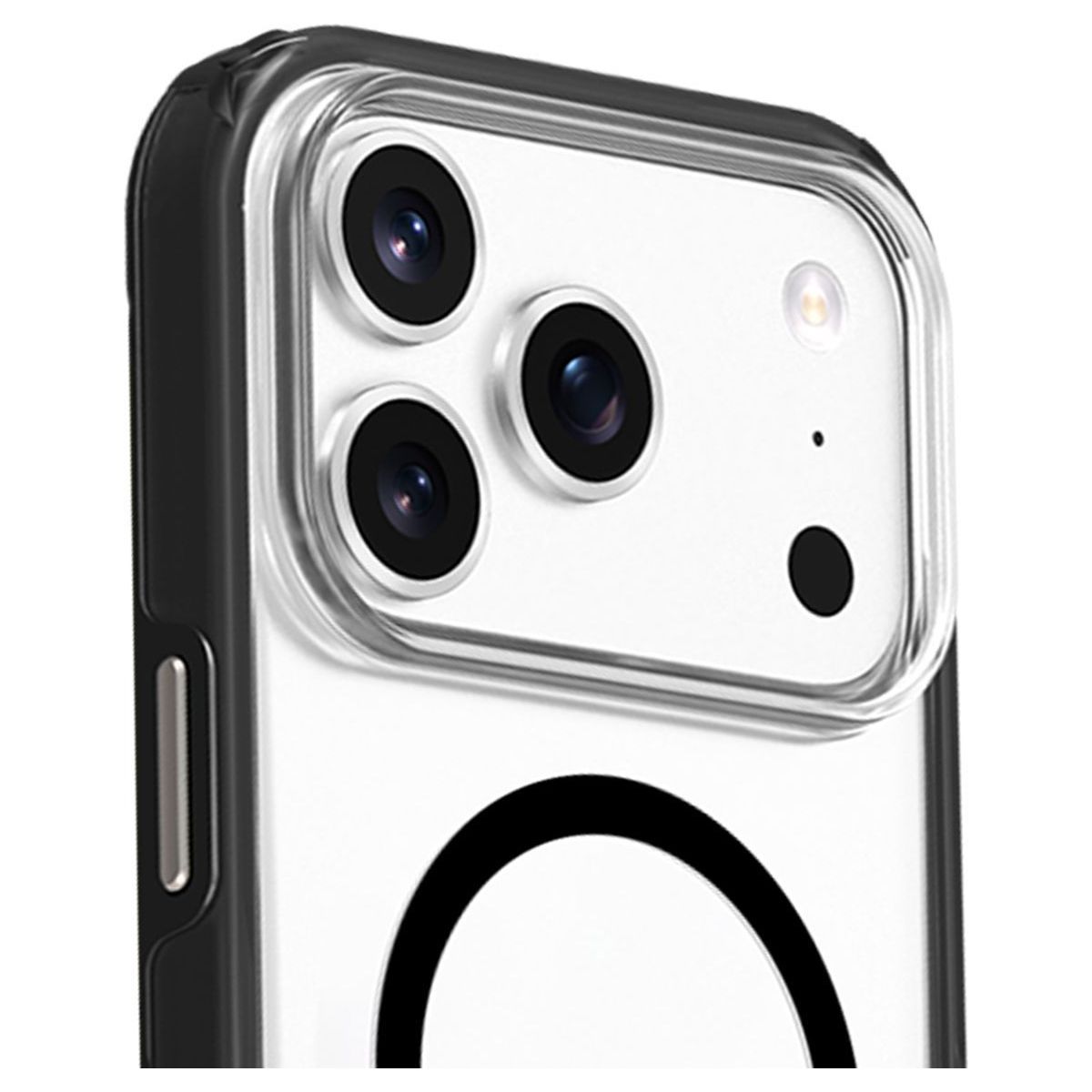 Coque iPhone 17 Pro Max MagSafe Noir couleur unique, FORCE CASE