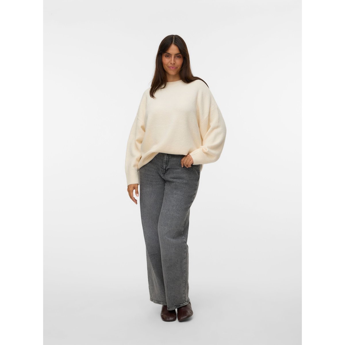 Pull En Maille birch, VERO MODA