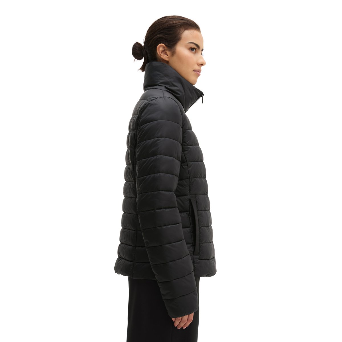Veste matelassée légère fitted avec des matériaux recyclés noir, MARC O'POLO