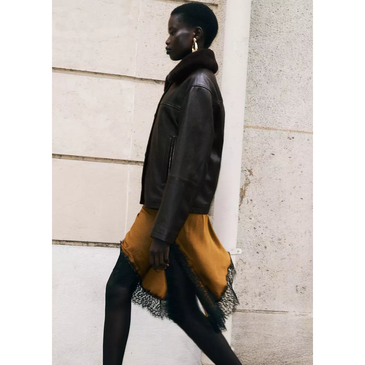 JACKET RASTRO marron, MANGO