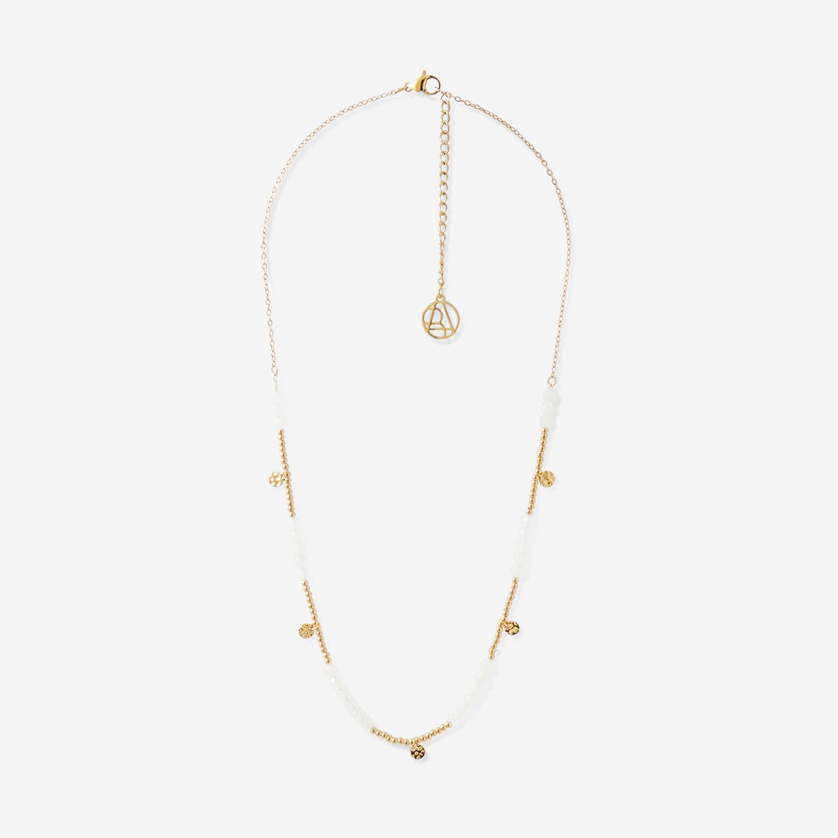 Collier de perles en acier inoxydable doré, BALABOOSTE