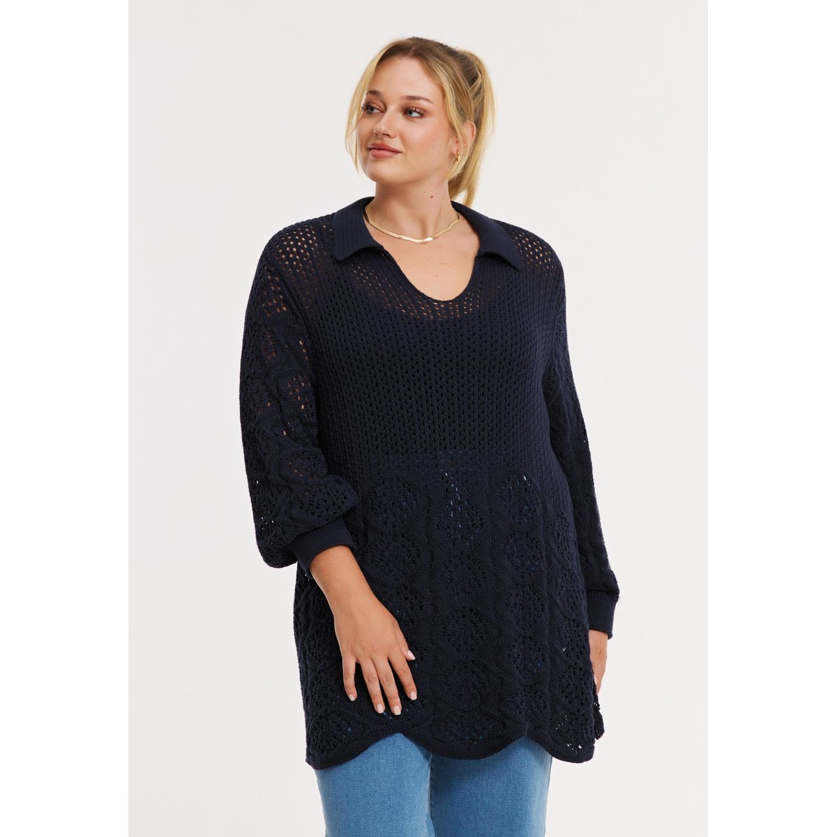 Pull imprimée bleu, YOEK