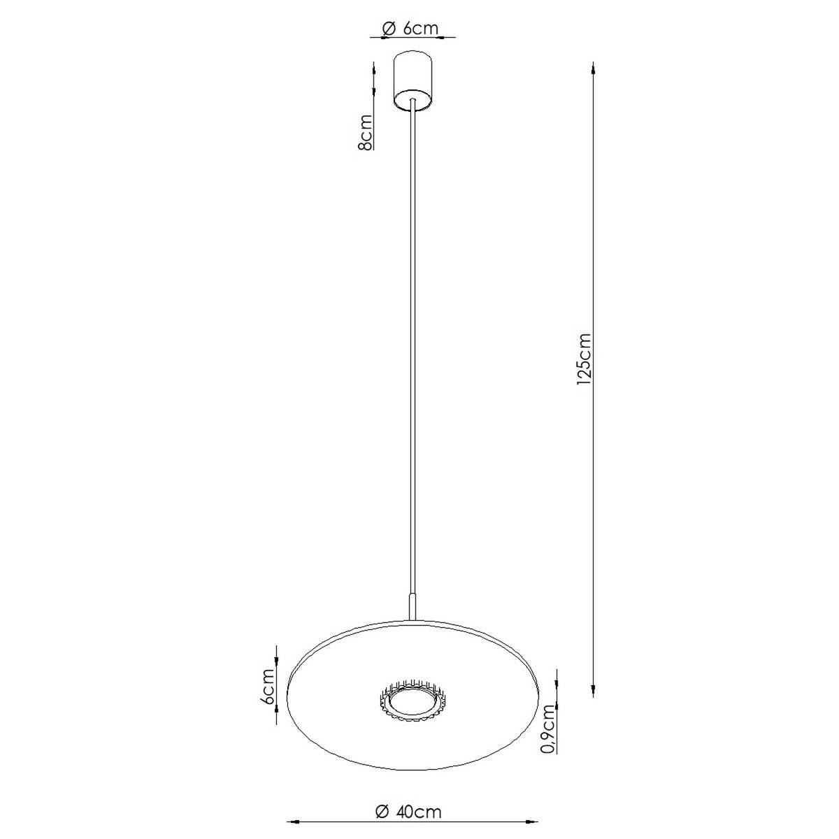 Suspension Feutre Beige Gx53 1 OVO beige, EDEN
