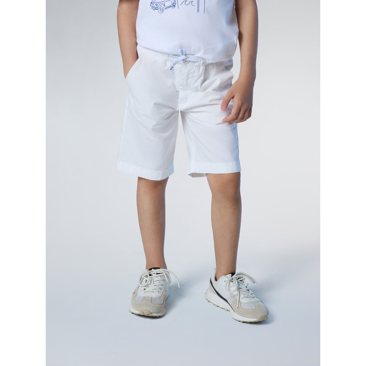 Short chino à taille élastique blanc, NORTH SAILS