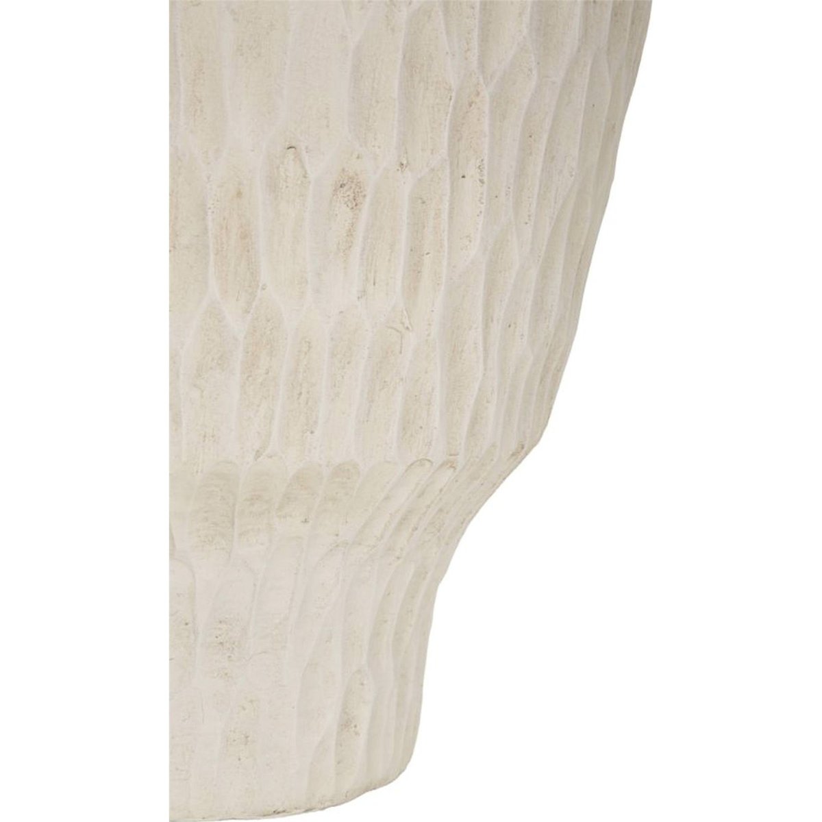 Vase élancé effet textile MODERN crème, RECOLLECTION