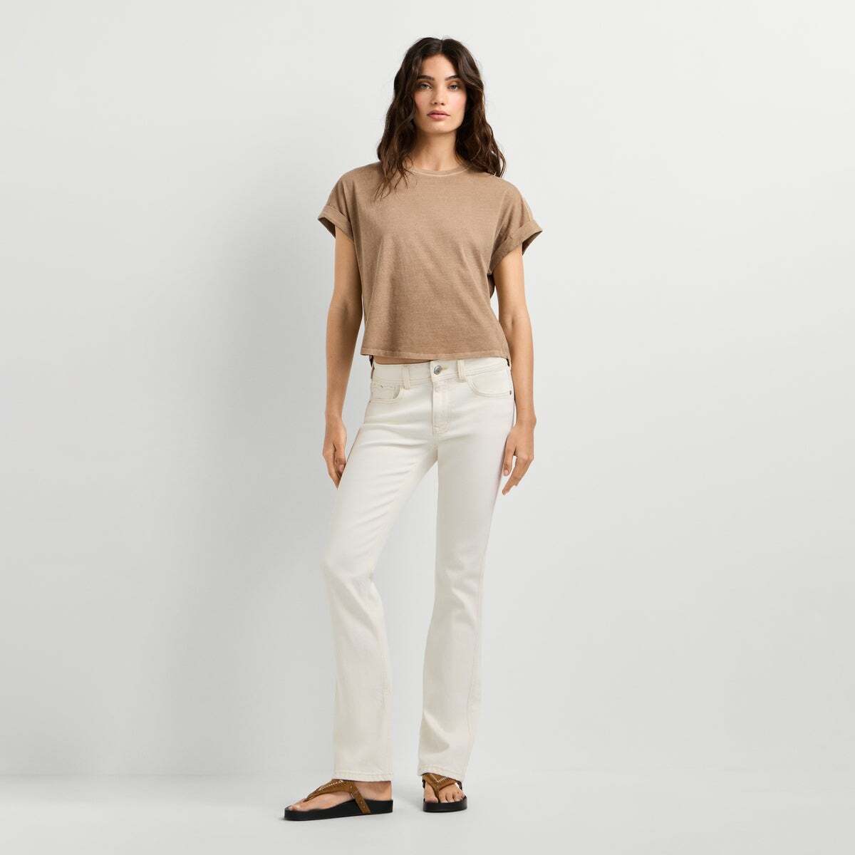 T-Shirt Color Block brun brun, PEPE JEANS