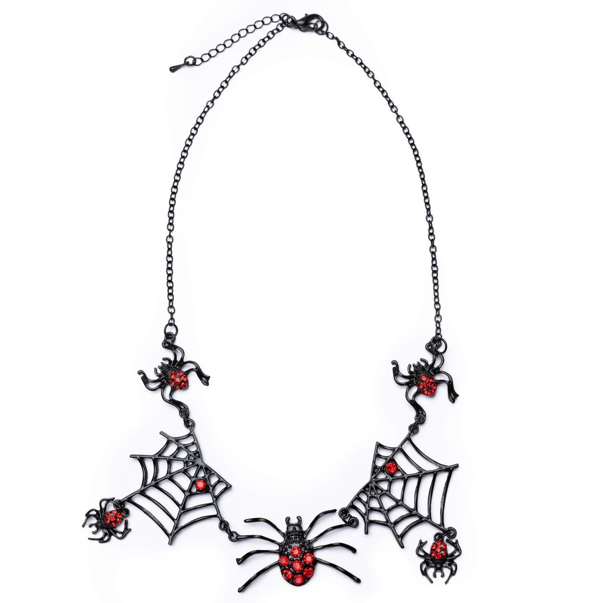 Collier enfant sorcière araignée Halloween noir, GREAT PRETENDERS