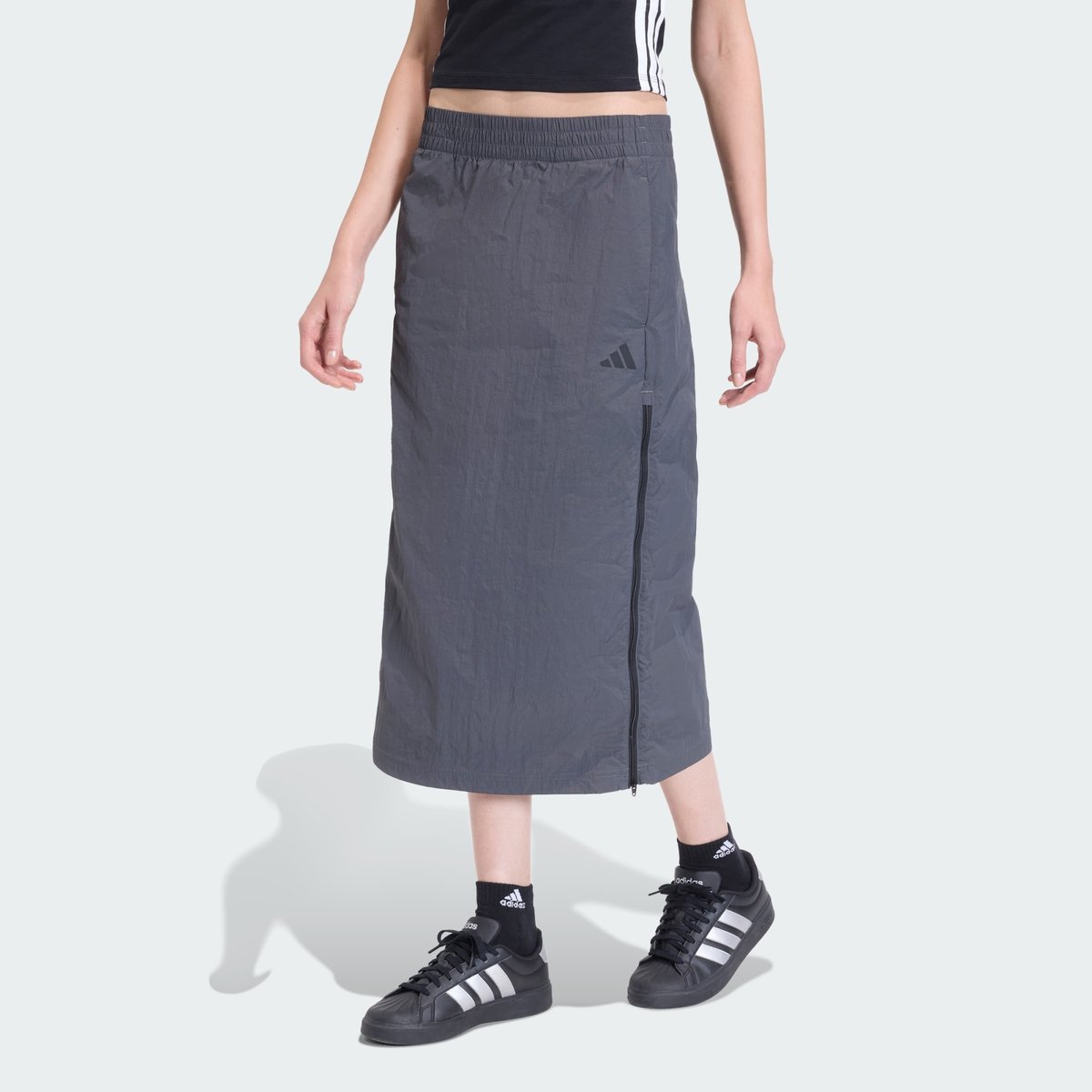 Jupe Tissée City Tech Zipée Jupe Tissée City Tech Zipée grey six, ADIDAS SPORTSWEAR