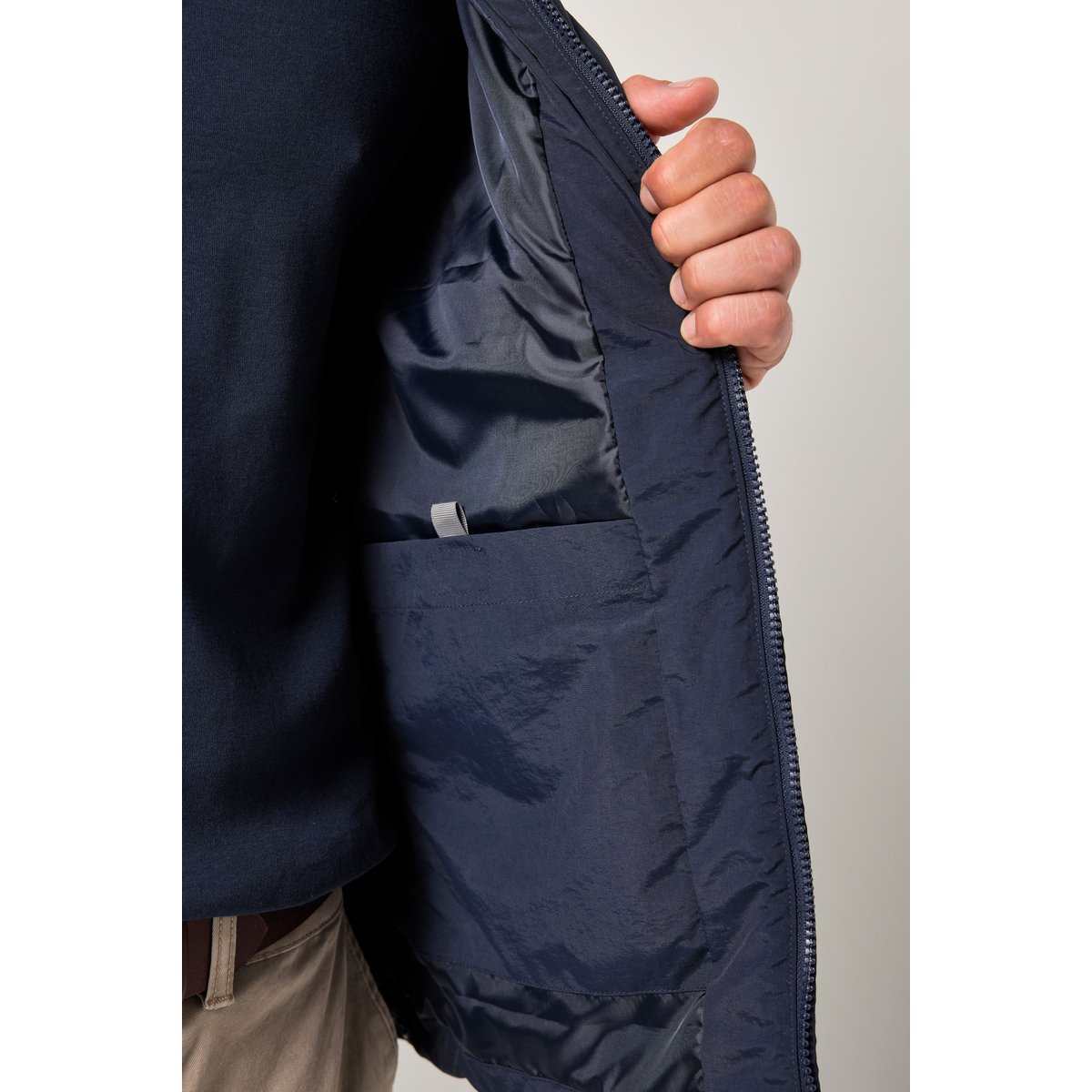Veste technique matelassée/blouson bleu marine, JP1880