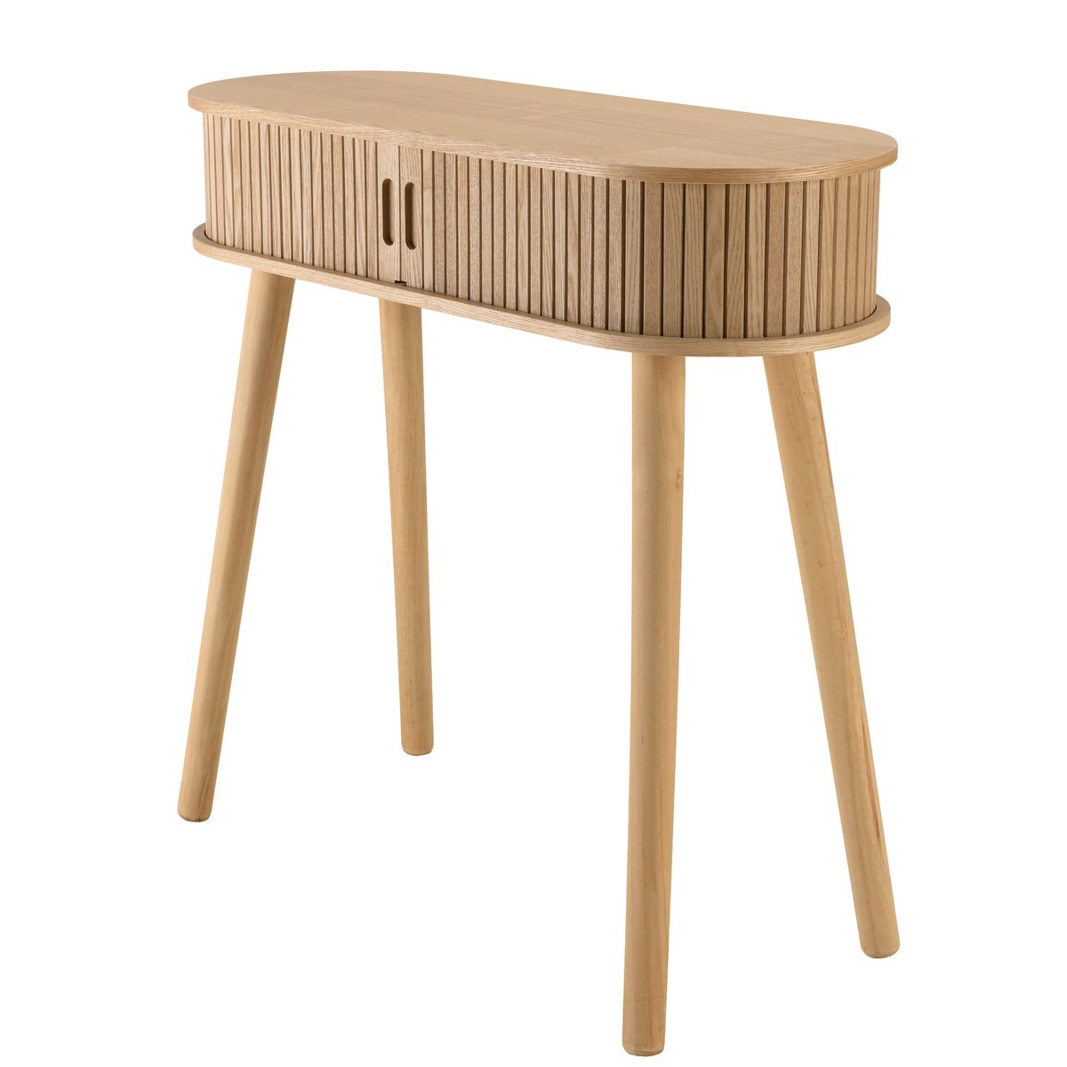 Console ovale  en bois couleur naturelle CASTILLE bois naturel, PIER IMPORT