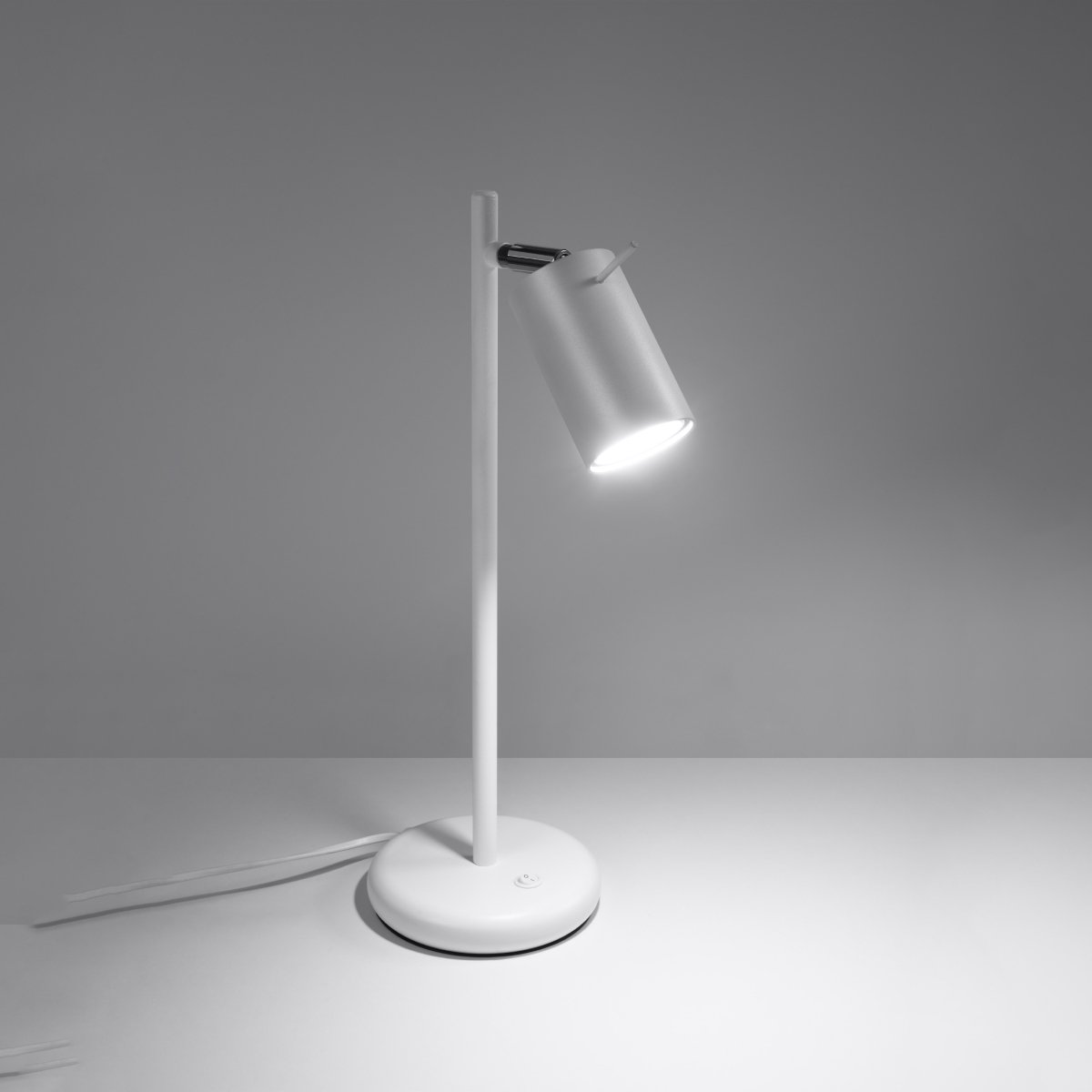 Lampe à poser Acier Blanc GU10 1 Ring blanc, EDEN