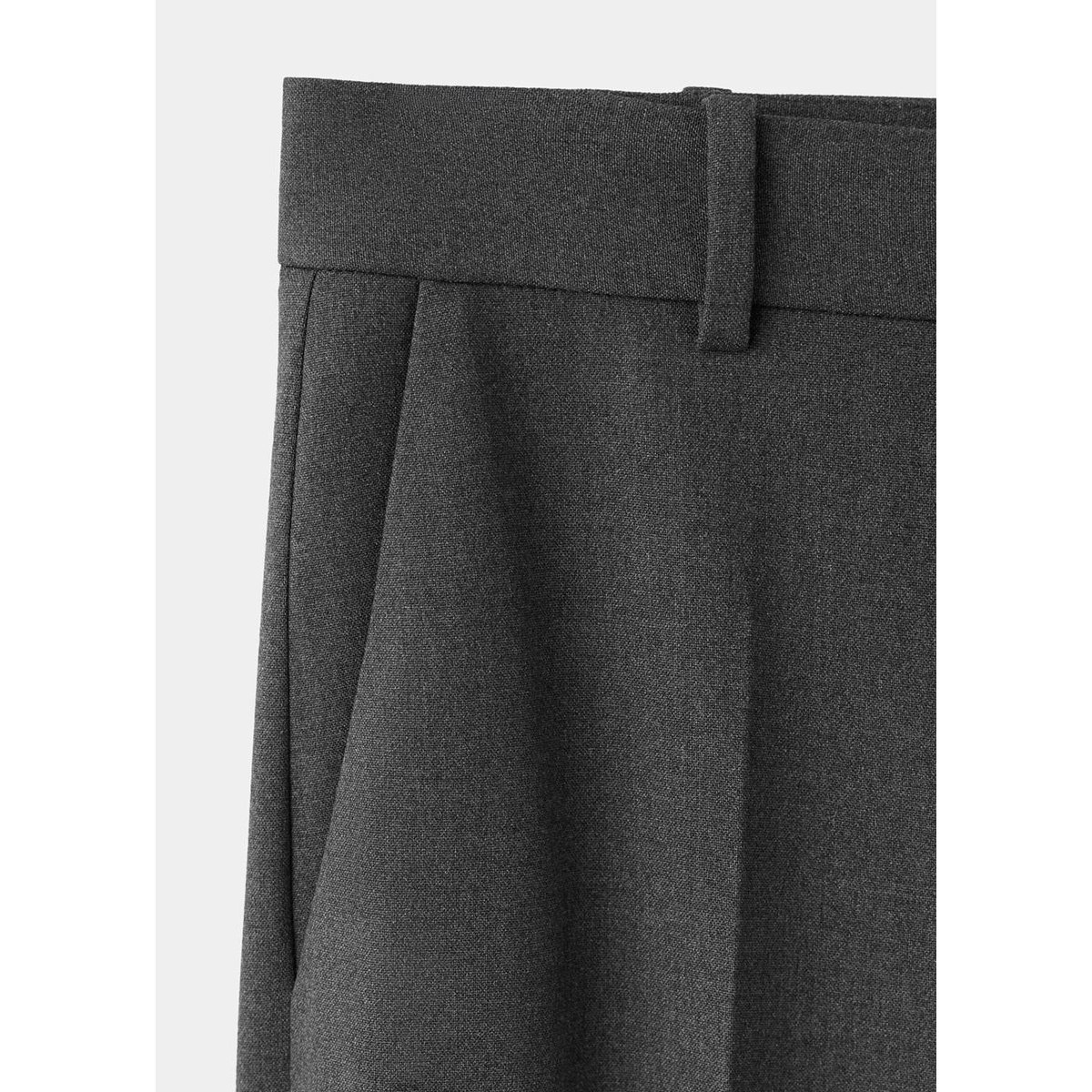Pantalon de tailleur droit gris, MANGO