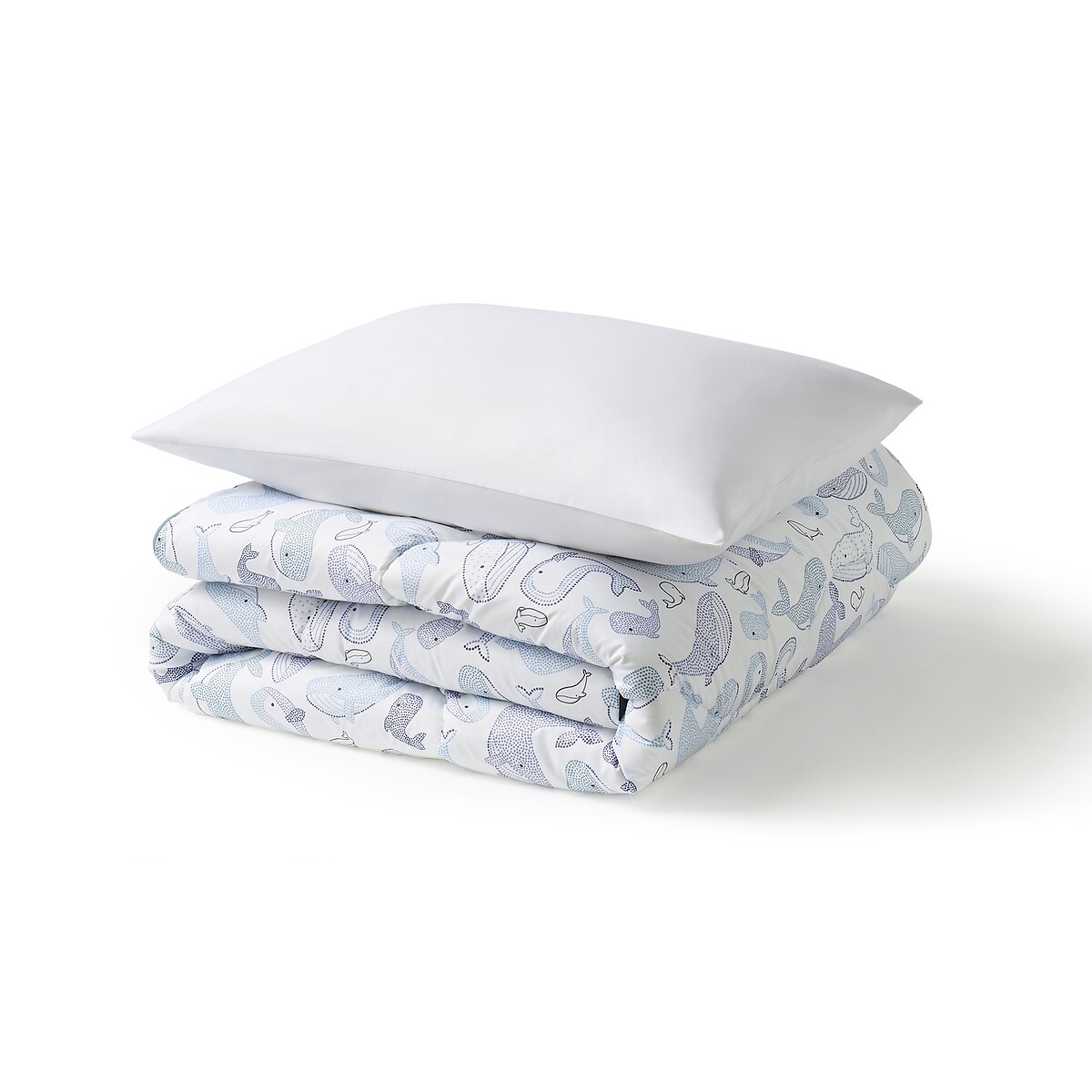 4.5 Tog Coverless Duvet Set Blue Whale blue, NIGHT LARK