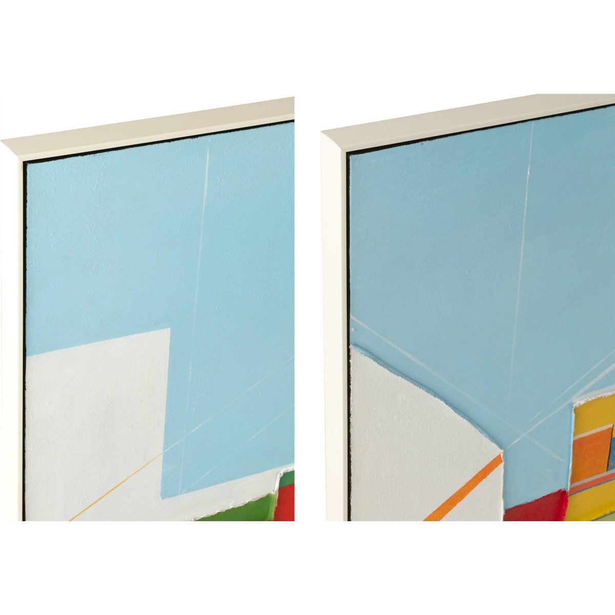 Tableau abstrait moderne, Lot de 2 multicolore, RECOLLECTION