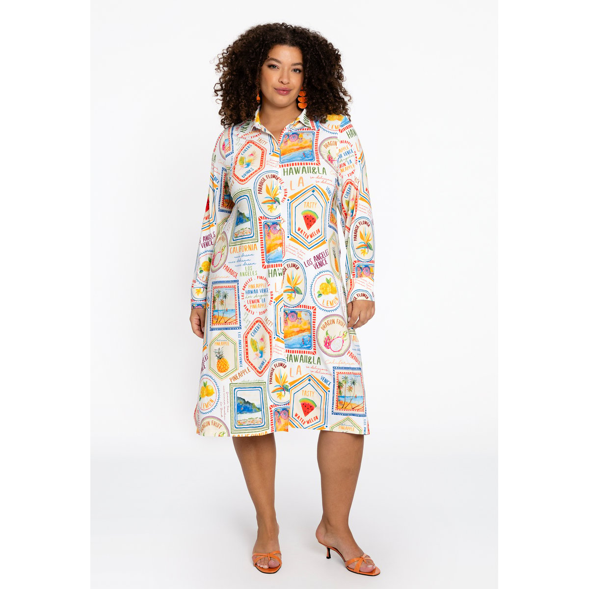 Chemise imprimé / imprimée écru, YOEK
