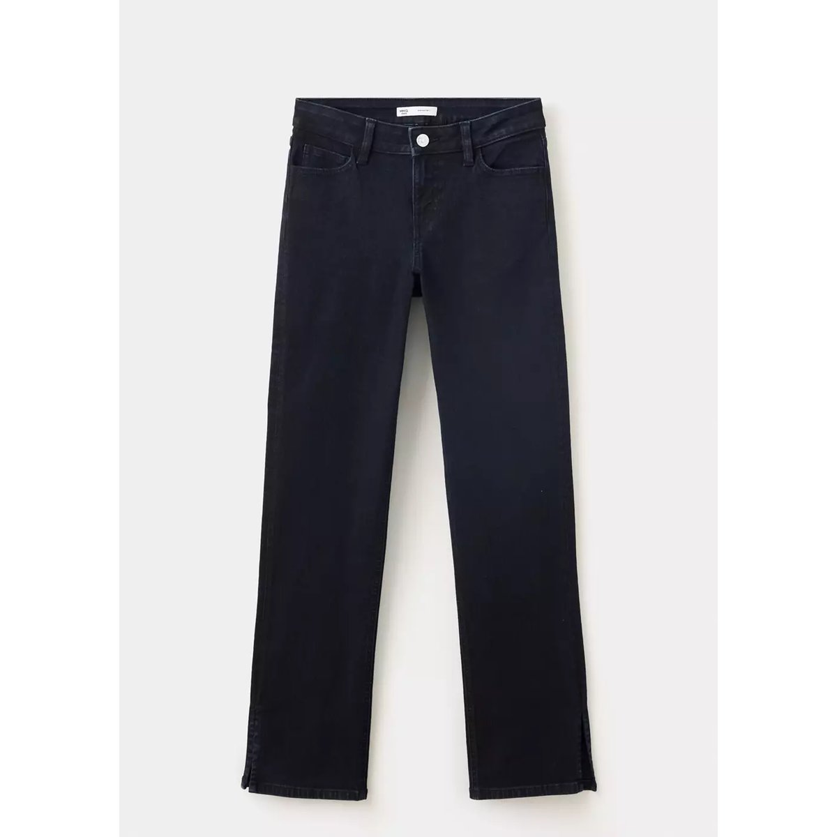 Jean droit avec ouvertures bleu foncé intense, MANGO TEEN