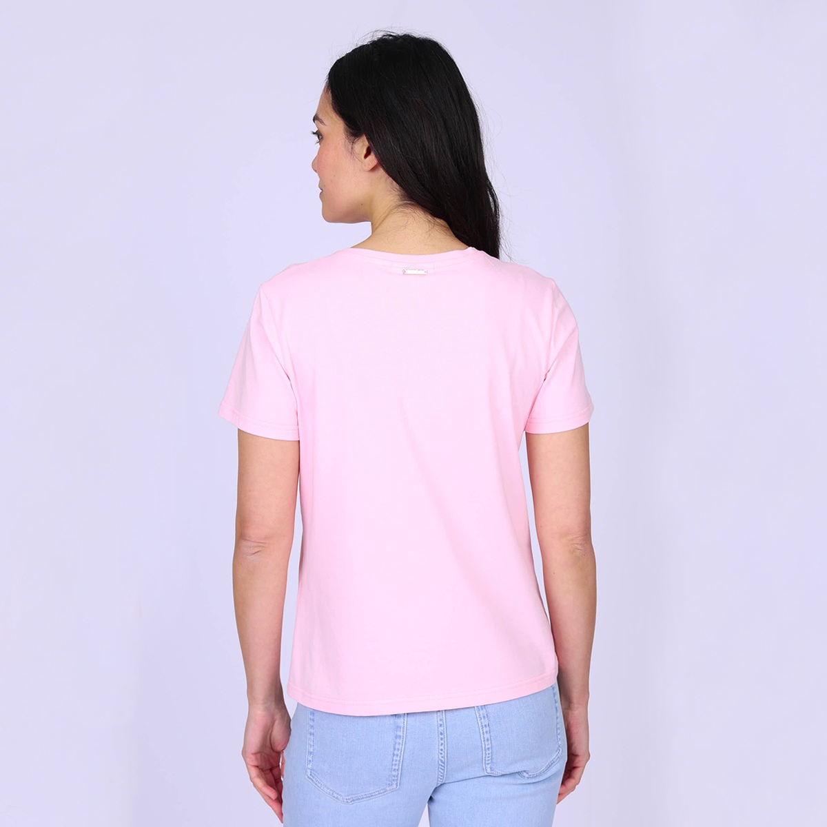 T-shirt Bonjour rose clair, MISE AU GREEN