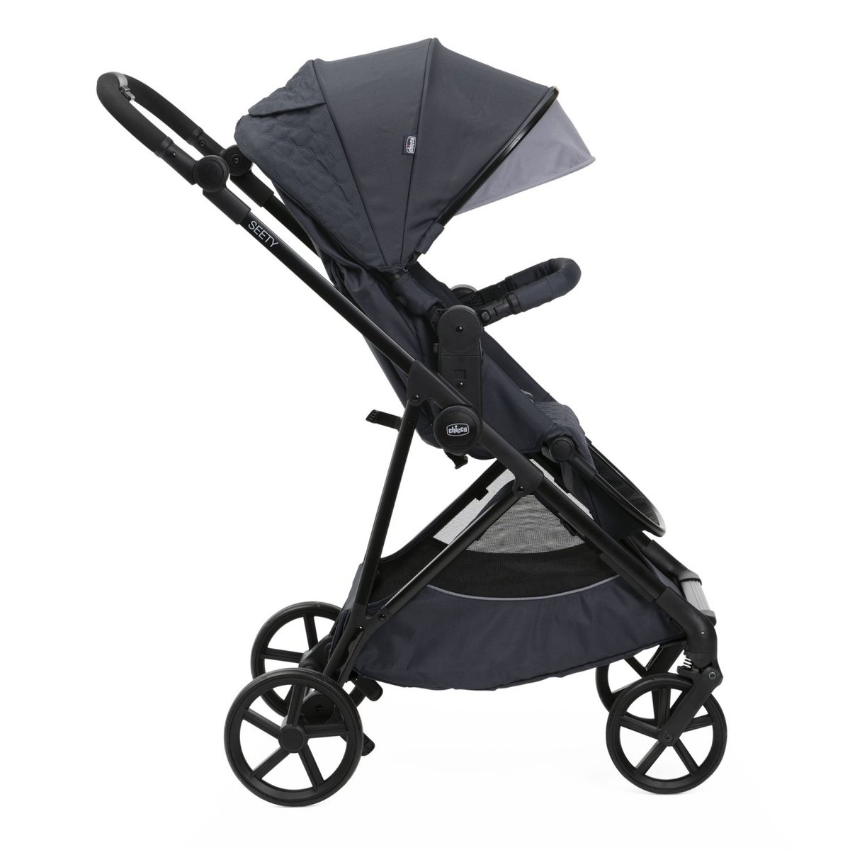 Poussette duo Seety + siège auto Kory I-Size gris, CHICCO