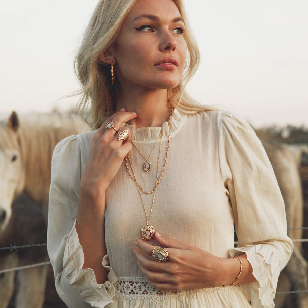 Collier gm dubarry amazonite bleu, CAROLINE NAJMAN