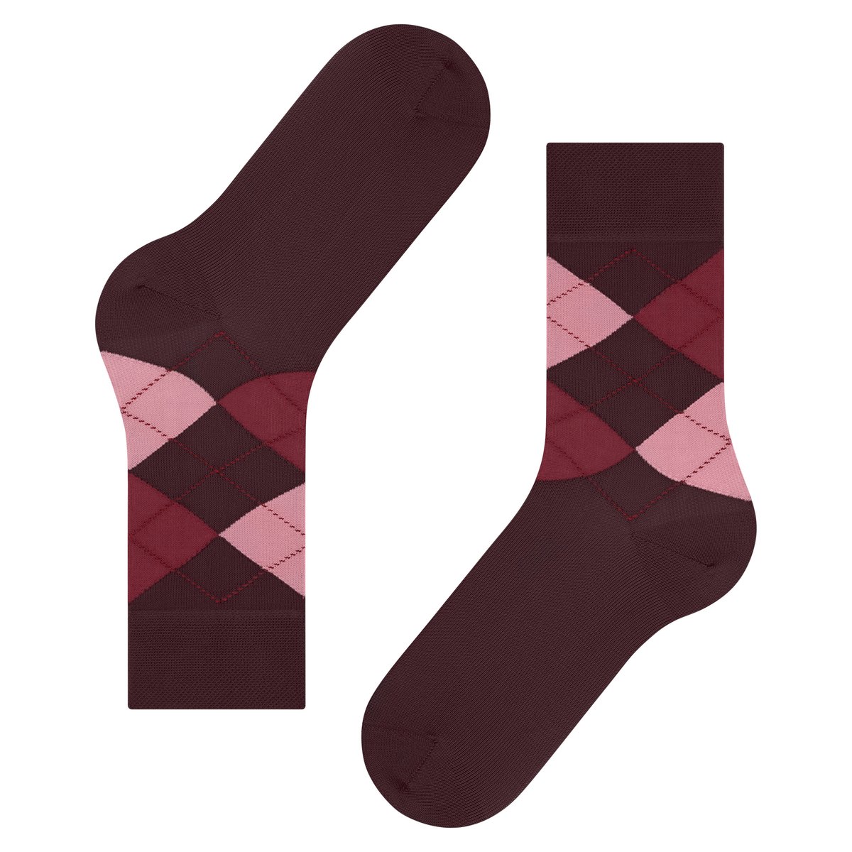 Chaussettes Sensitive Argyle bordeaux, FALKE