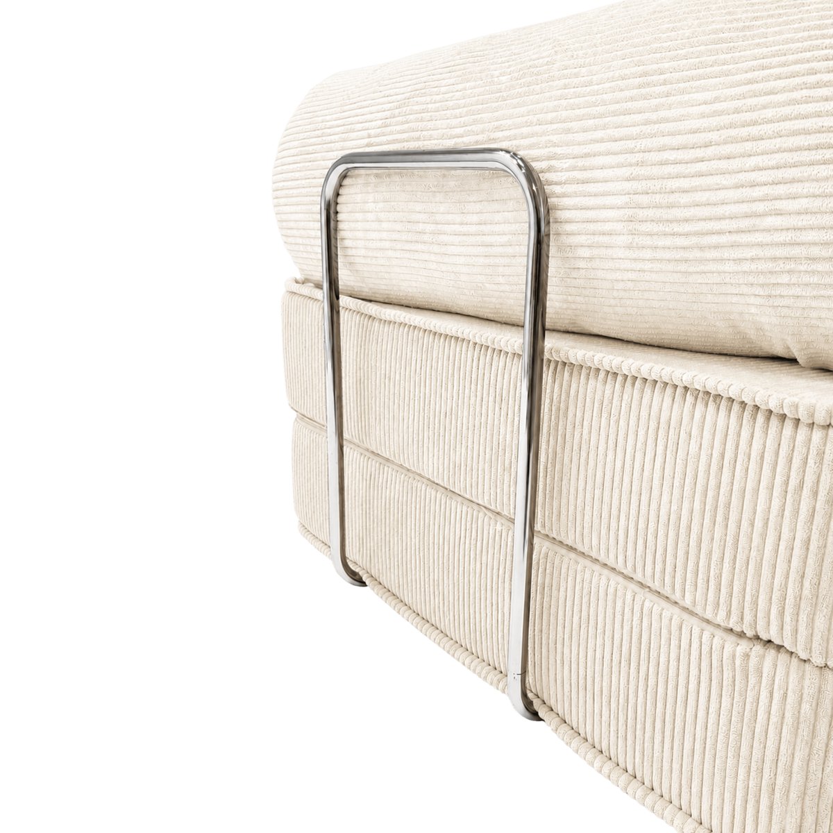 Fauteuil modulable en velours côtelé SURB crème, MEOW BABY