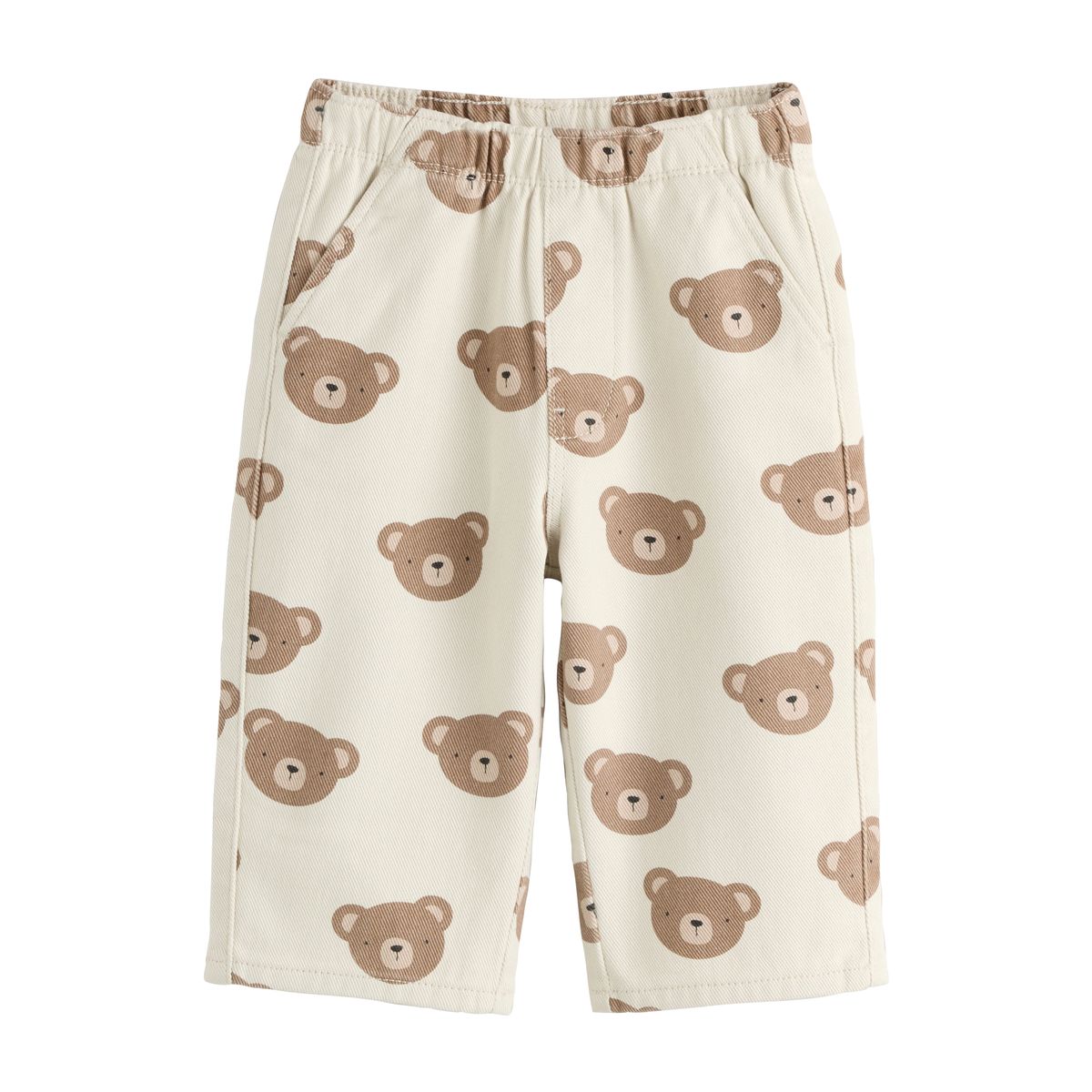 Pantalon large à enfiler, lot de 2 marron, NEXT