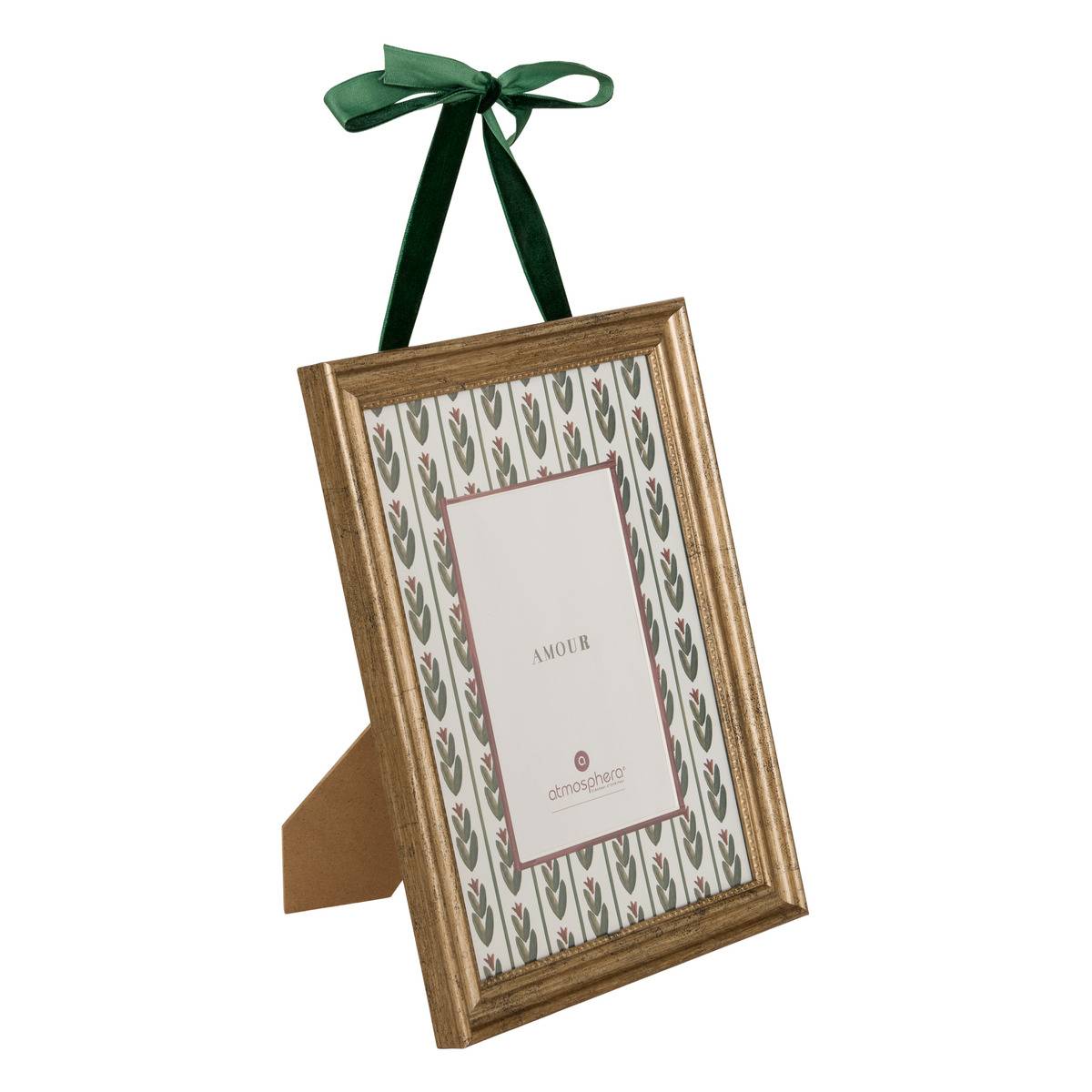 Cadre-photo rectangulaire en verre MONA marron, ATMOSPHERA