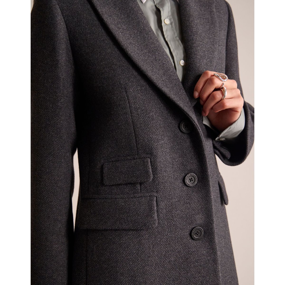 Manteau Enola gris, INES DE LA FRESSANGE PARIS