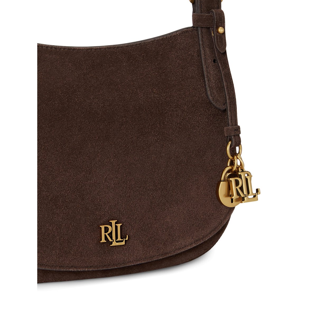 Sac crossbody en cuir suède, MARCY marron, LAUREN RALPH LAUREN