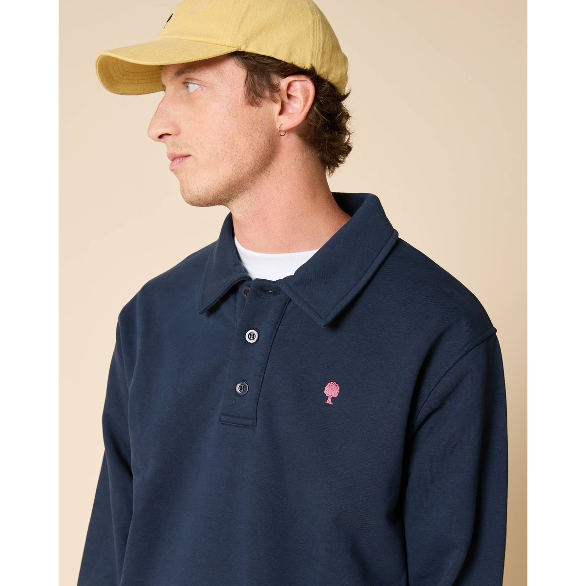 Sweat en molleton bleu marine, FAGUO