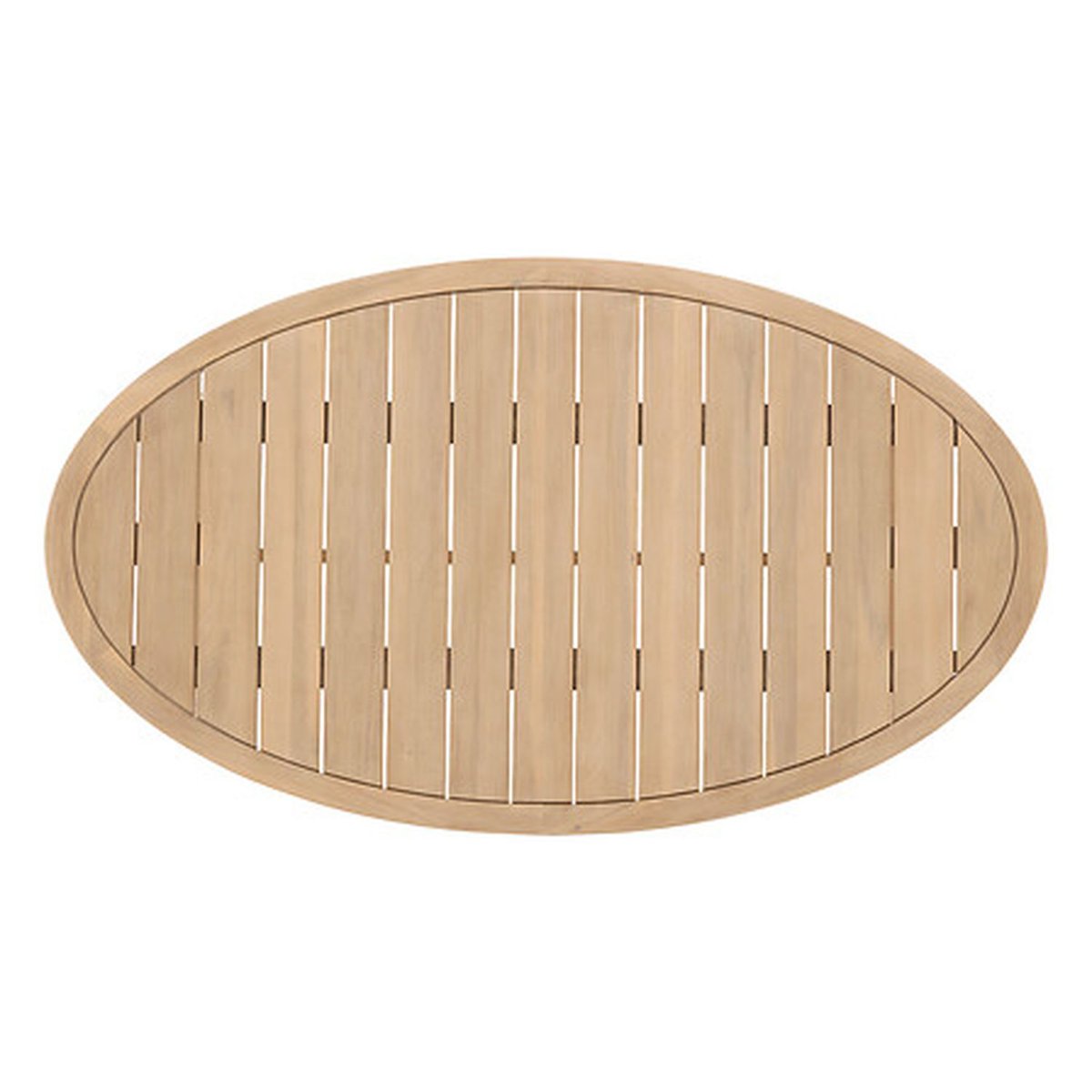 Salon de jardin 5 places en bois d'acacia PAPOUASIE beige, HESPERIDE