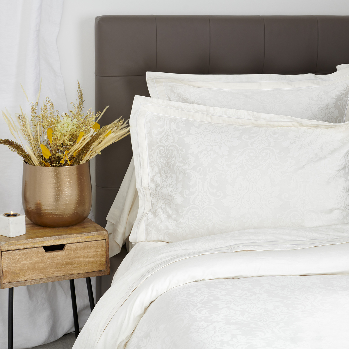 Taie De Traversin   Satin De Coton - CHARME ivoire, TRADITION DES VOSGES