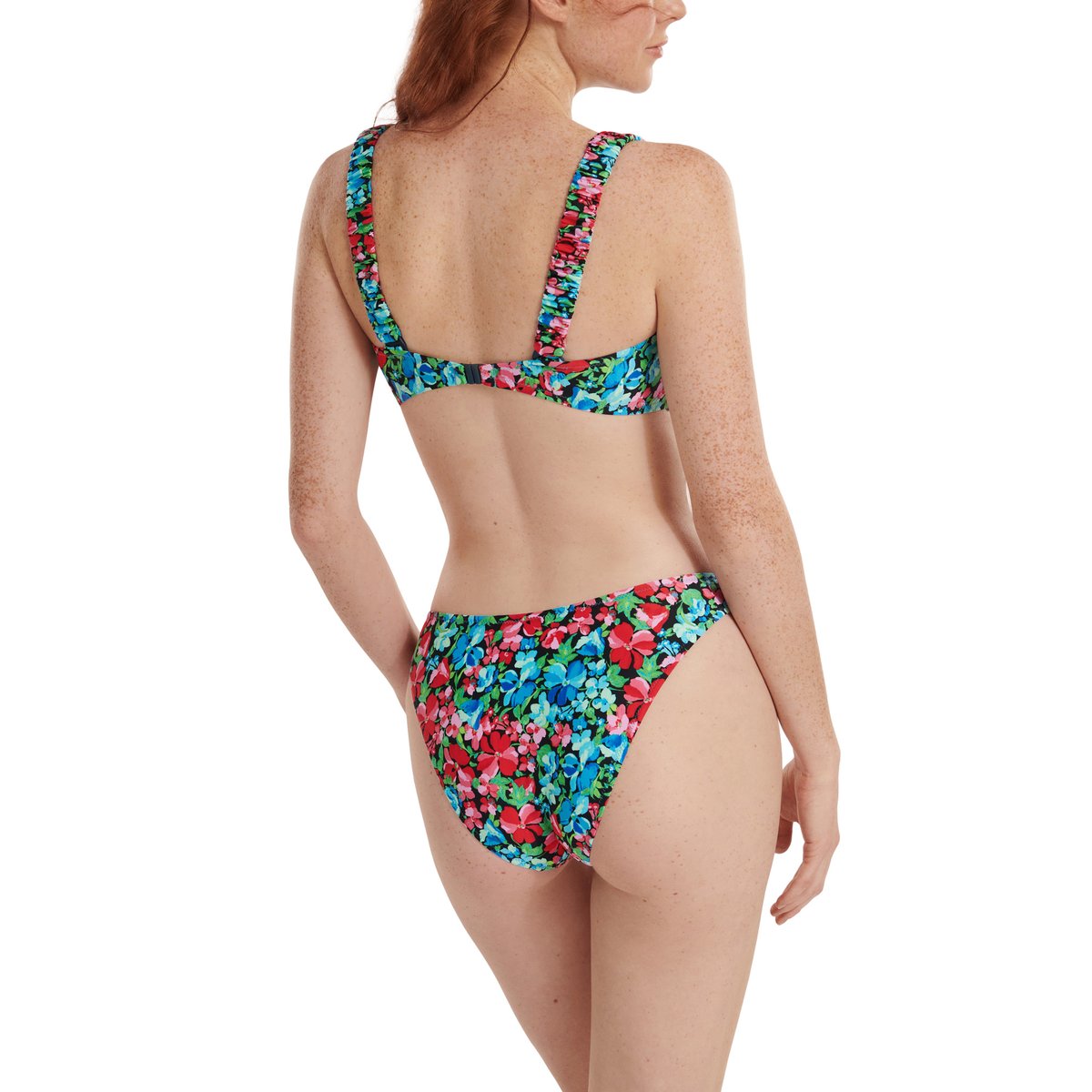 Bas maillot slip de bain échancré taille basse Napoli bleu, LISCA