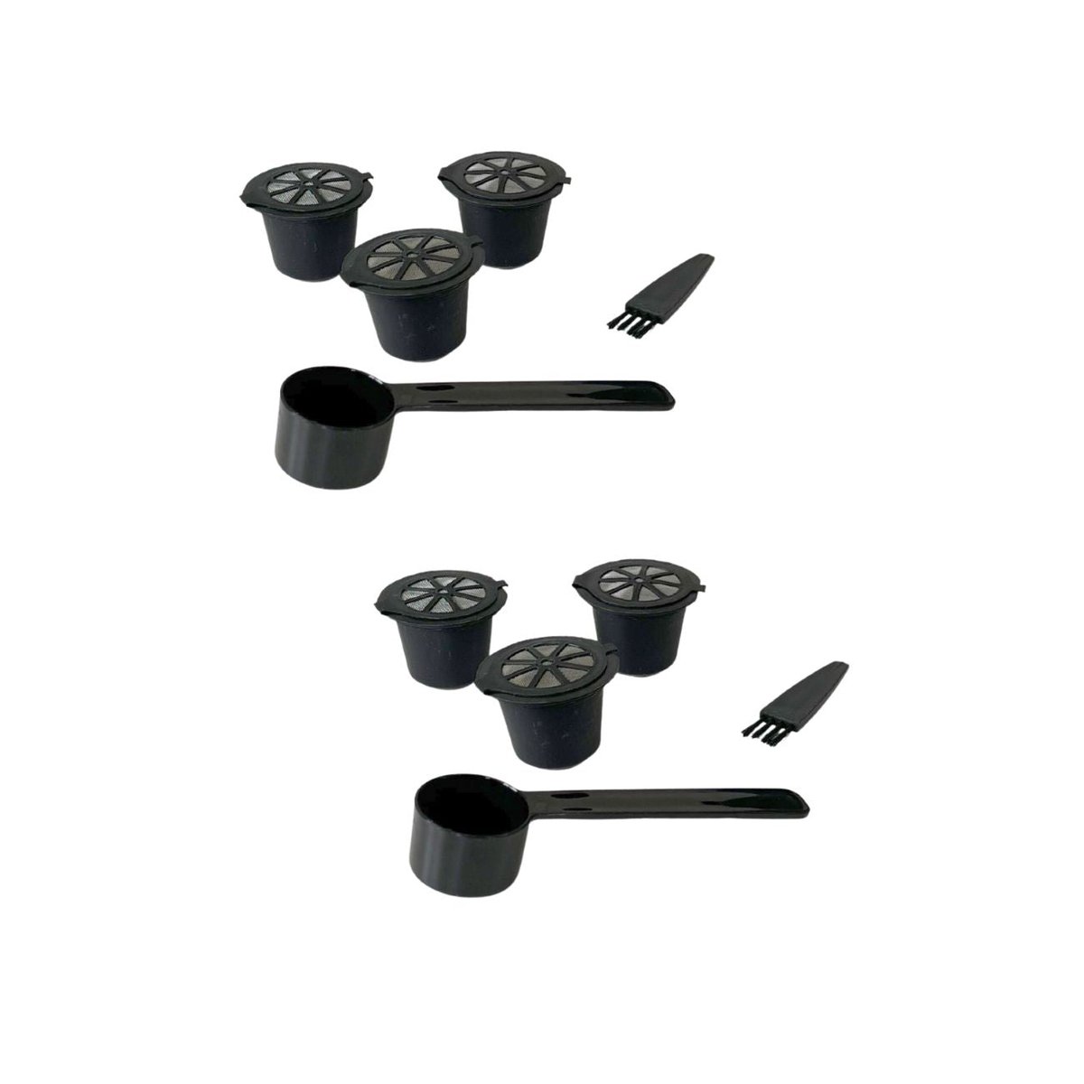 Ensemble de 2 Set de 3 capsules Nespresso PETIT DÉJEUNER noir, FACKELMANN