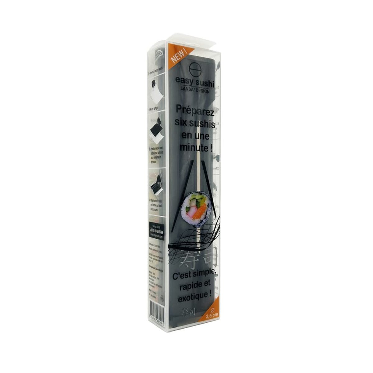 Kit de préparation Easy Sushi 2,5 cm noir, EASY SUSHI